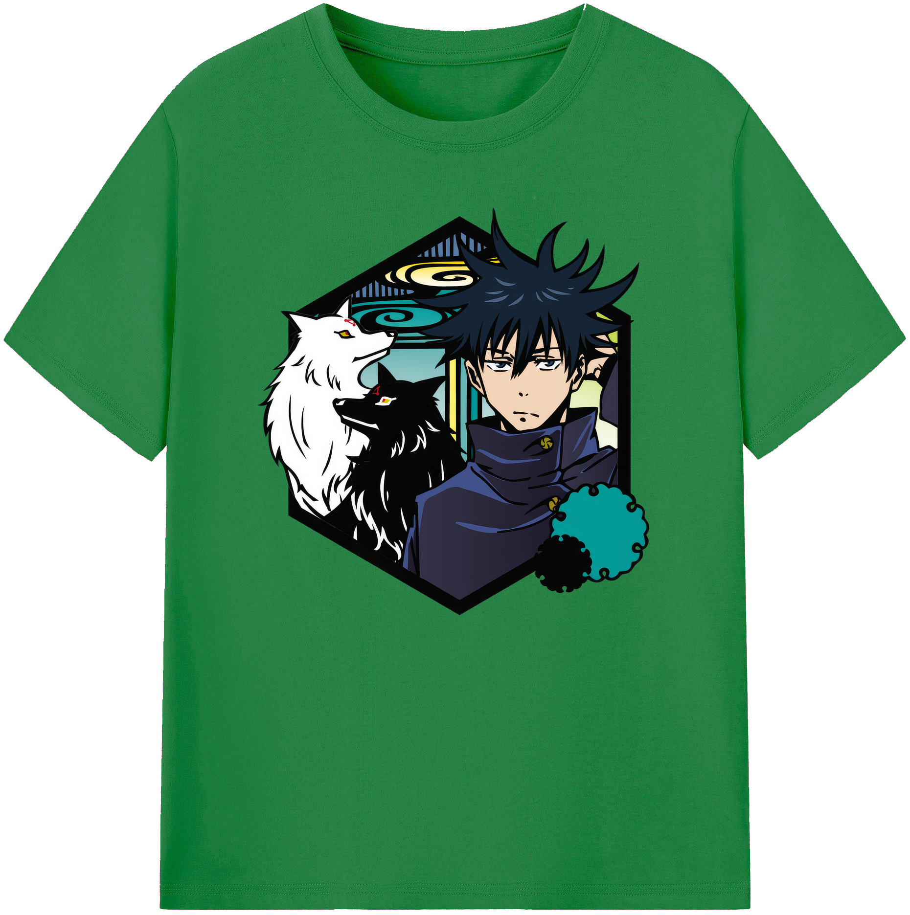（画像用） 呪術廻戦 Jujutsu Kaisen 綿100％ メンズ半袖Tシャツ｜肌触りやわらか＆通気性