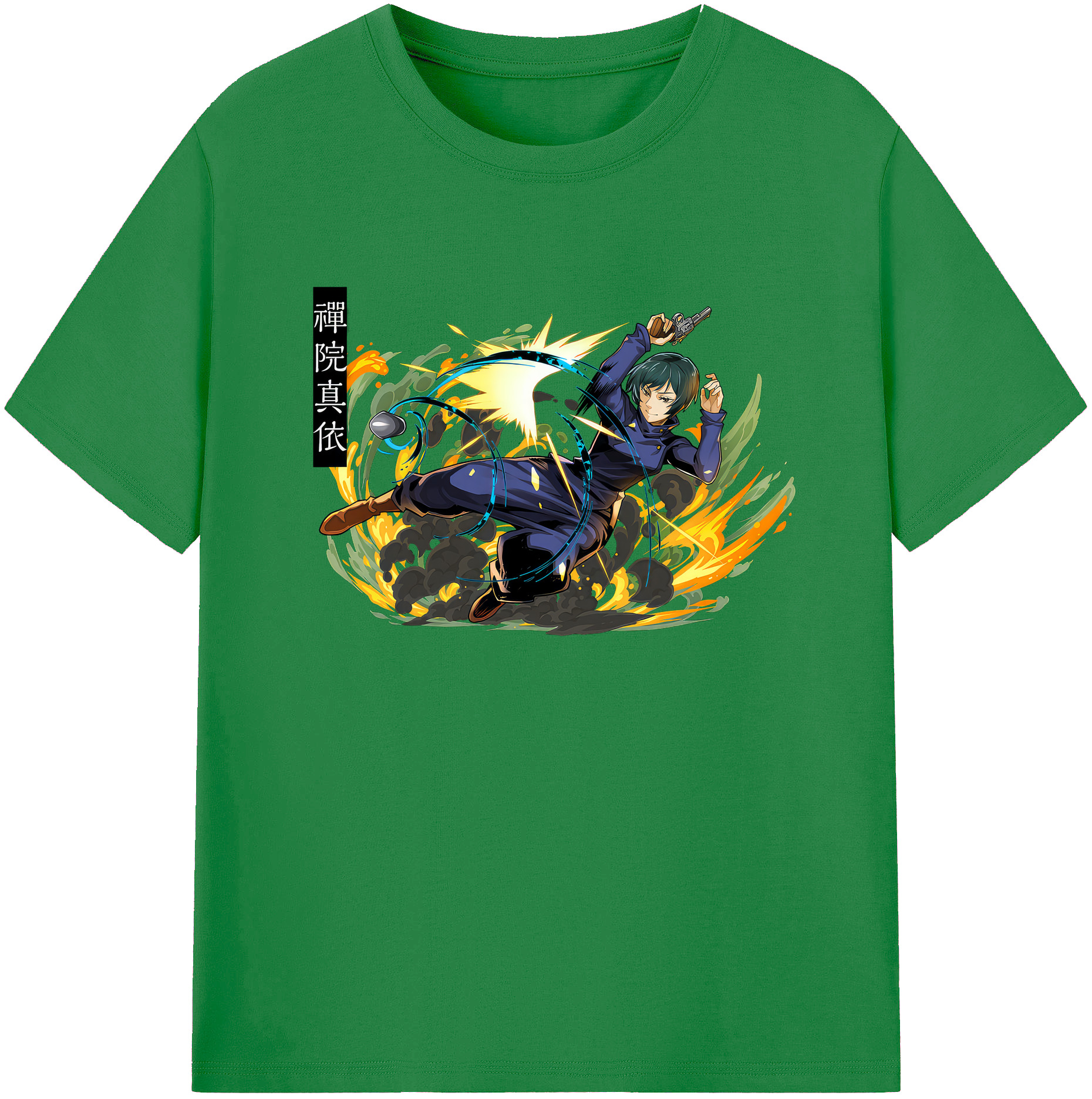 （画像用） 呪術廻戦 Jujutsu Kaisen 綿100％ メンズ半袖Tシャツ｜肌触りやわらか＆通気性