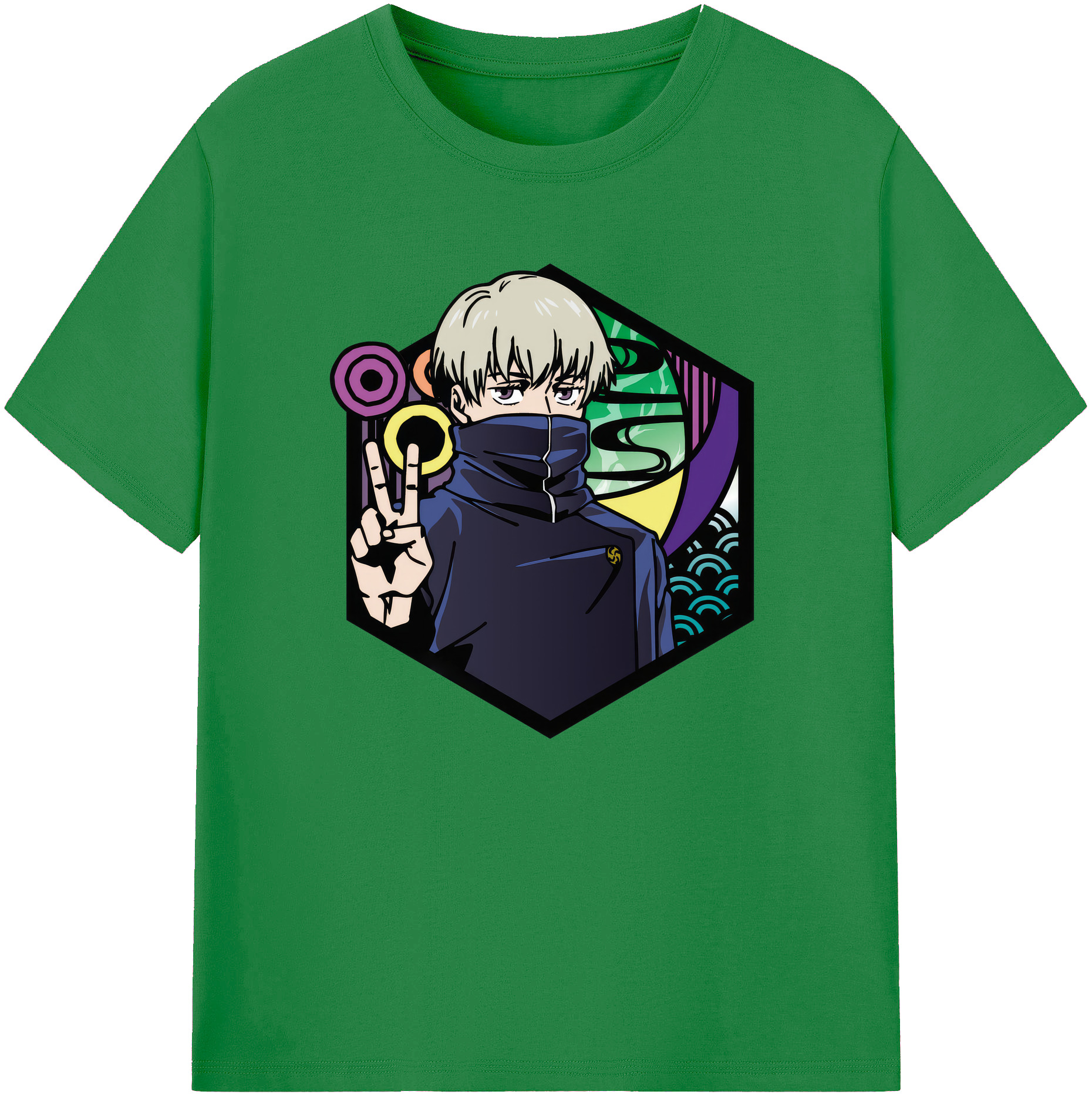 （画像用） 呪術廻戦 Jujutsu Kaisen 綿100％ メンズ半袖Tシャツ｜肌触りやわらか＆通気性