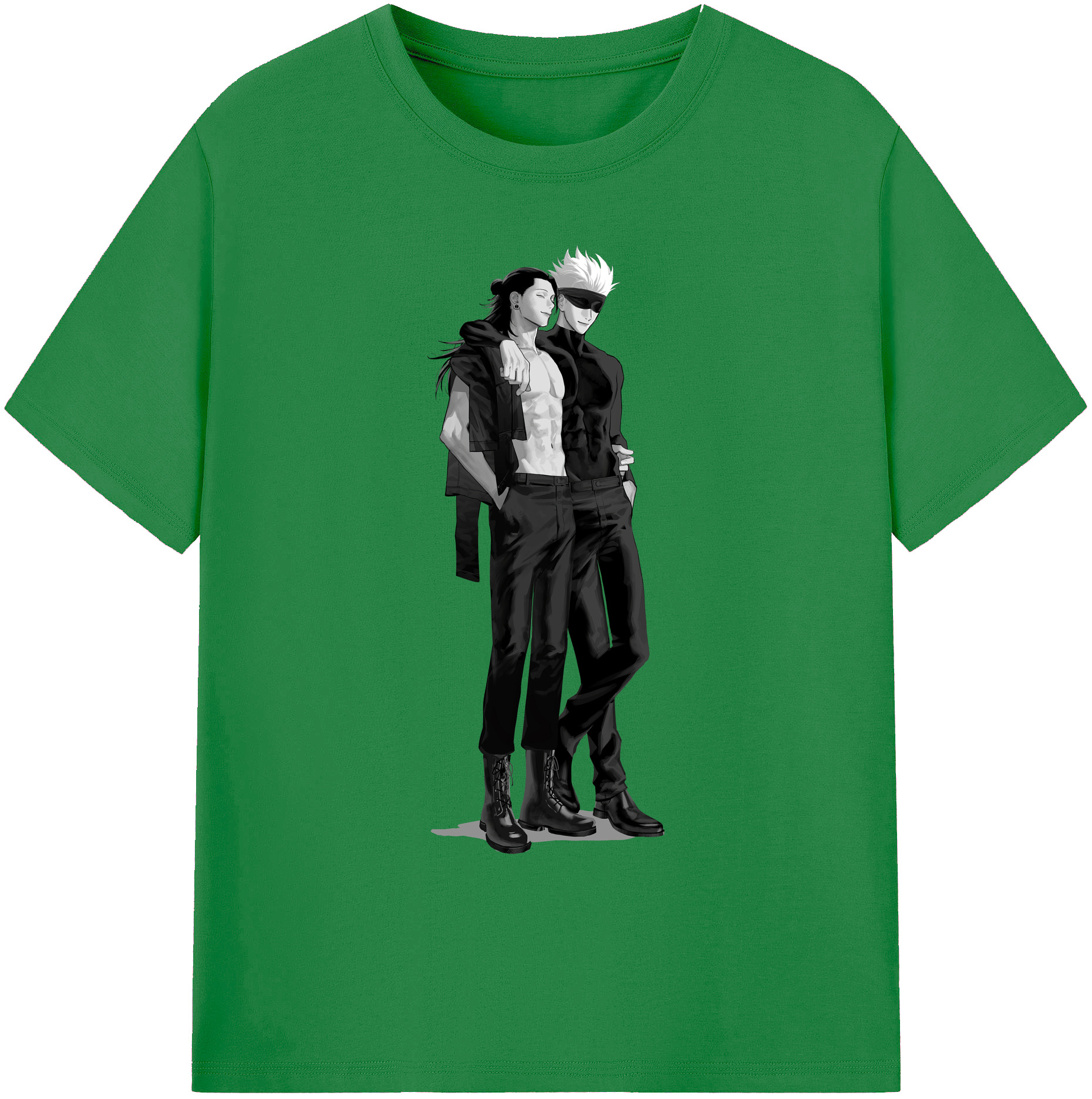 （画像用） 呪術廻戦 Jujutsu Kaisen 綿100％ メンズ半袖Tシャツ｜肌触りやわらか＆通気性