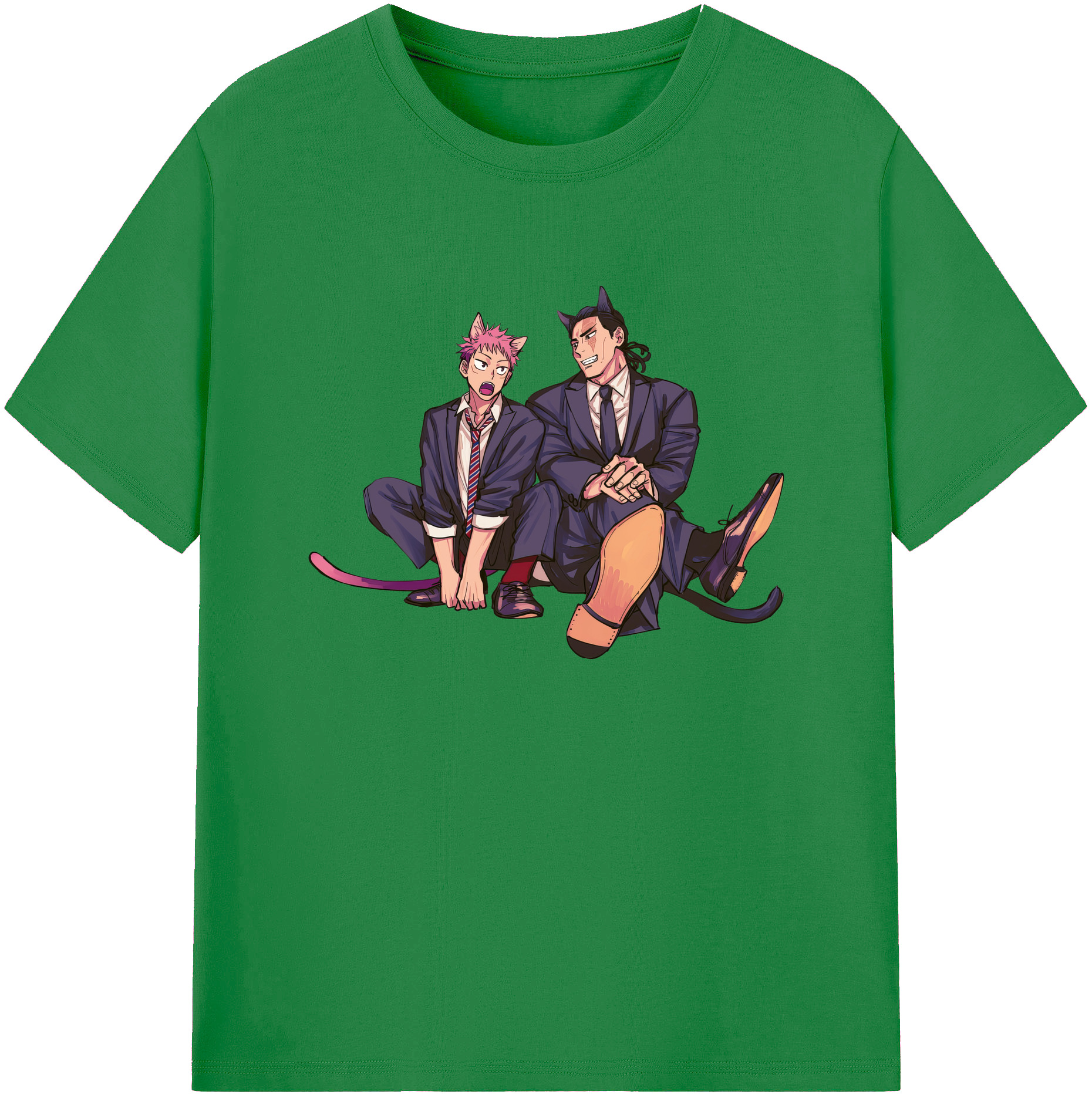 （画像用） 呪術廻戦 Jujutsu Kaisen 綿100％ メンズ半袖Tシャツ｜肌触りやわらか＆通気性