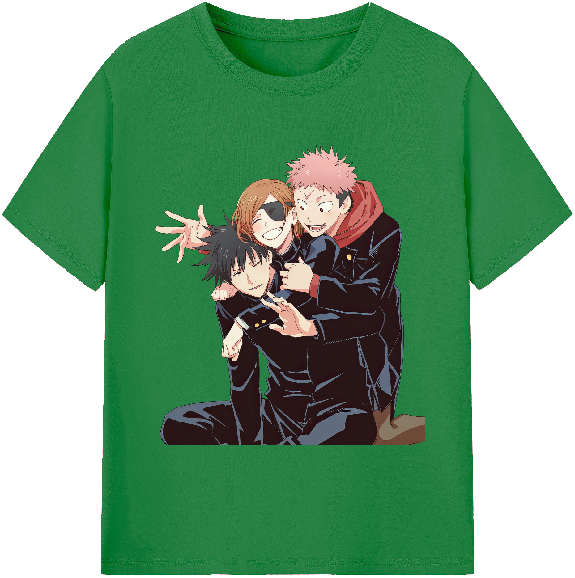（画像用） 呪術廻戦 Jujutsu Kaisen 綿100％ メンズ半袖Tシャツ｜肌触りやわらか＆通気性