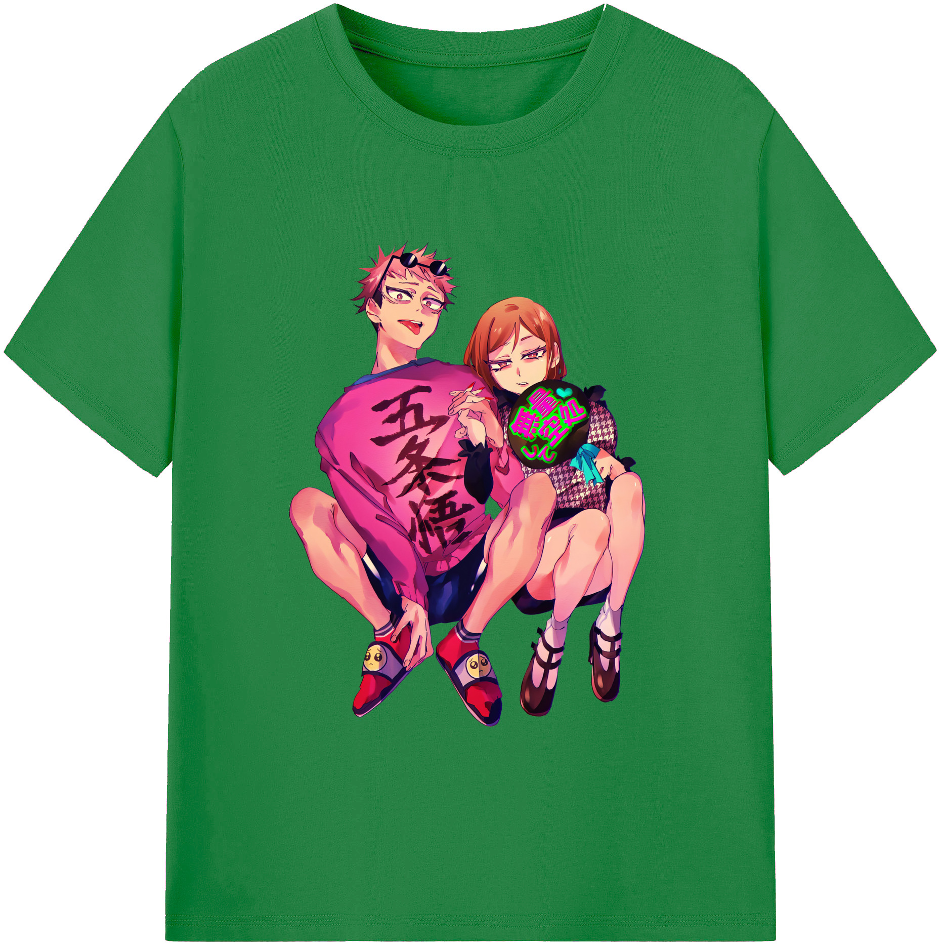 （画像用） 呪術廻戦 Jujutsu Kaisen 綿100％ メンズ半袖Tシャツ｜肌触りやわらか＆通気性