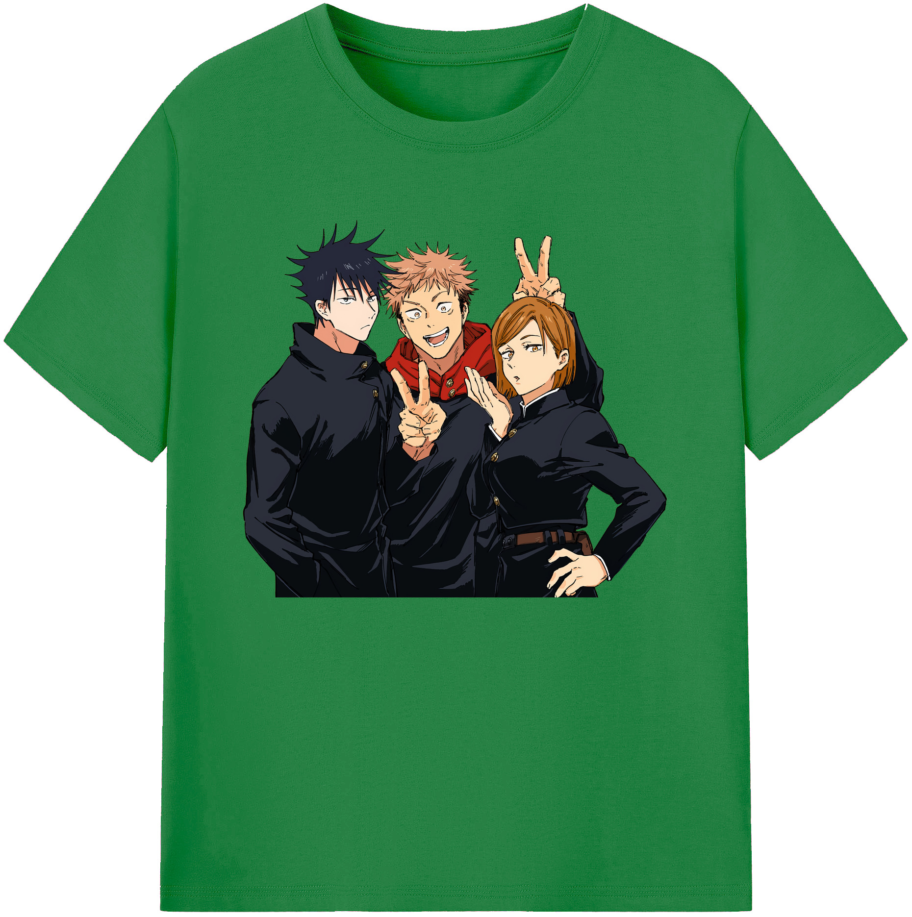 （画像用） 呪術廻戦 Jujutsu Kaisen 綿100％ メンズ半袖Tシャツ｜肌触りやわらか＆通気性