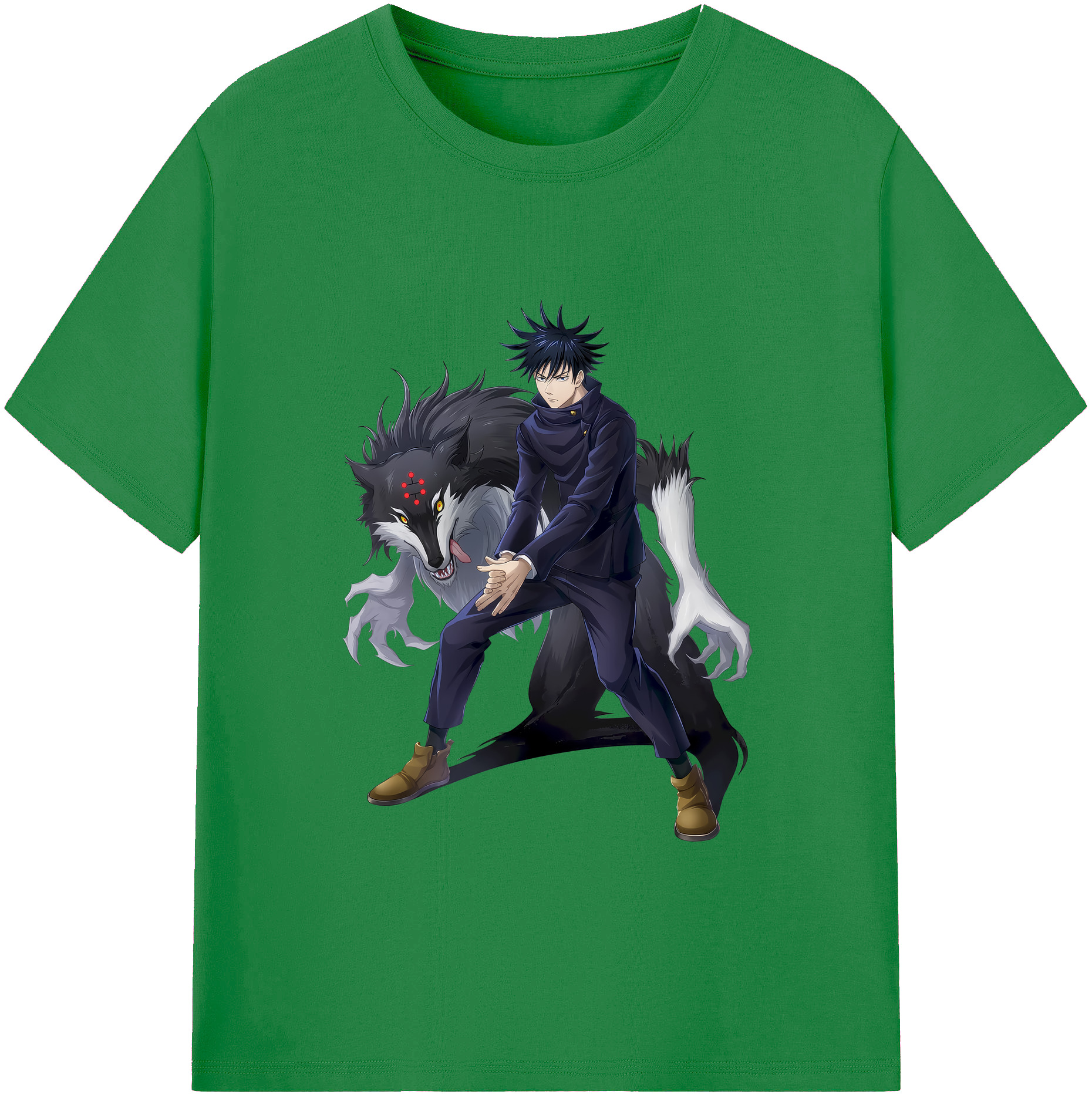 （画像用） 呪術廻戦 Jujutsu Kaisen 綿100％ メンズ半袖Tシャツ｜肌触りやわらか＆通気性