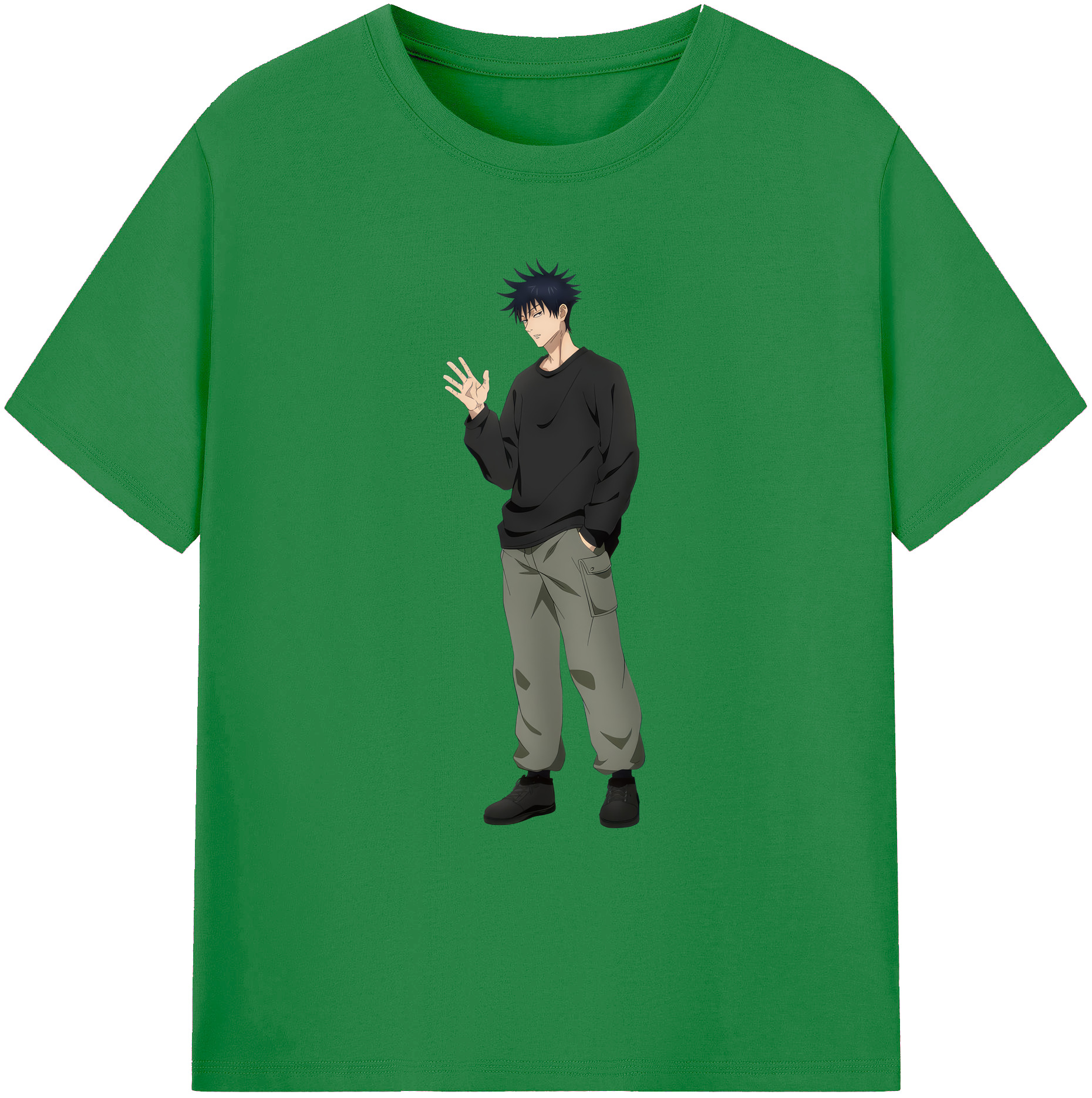 （画像用） 呪術廻戦 Jujutsu Kaisen 綿100％ メンズ半袖Tシャツ｜肌触りやわらか＆通気性