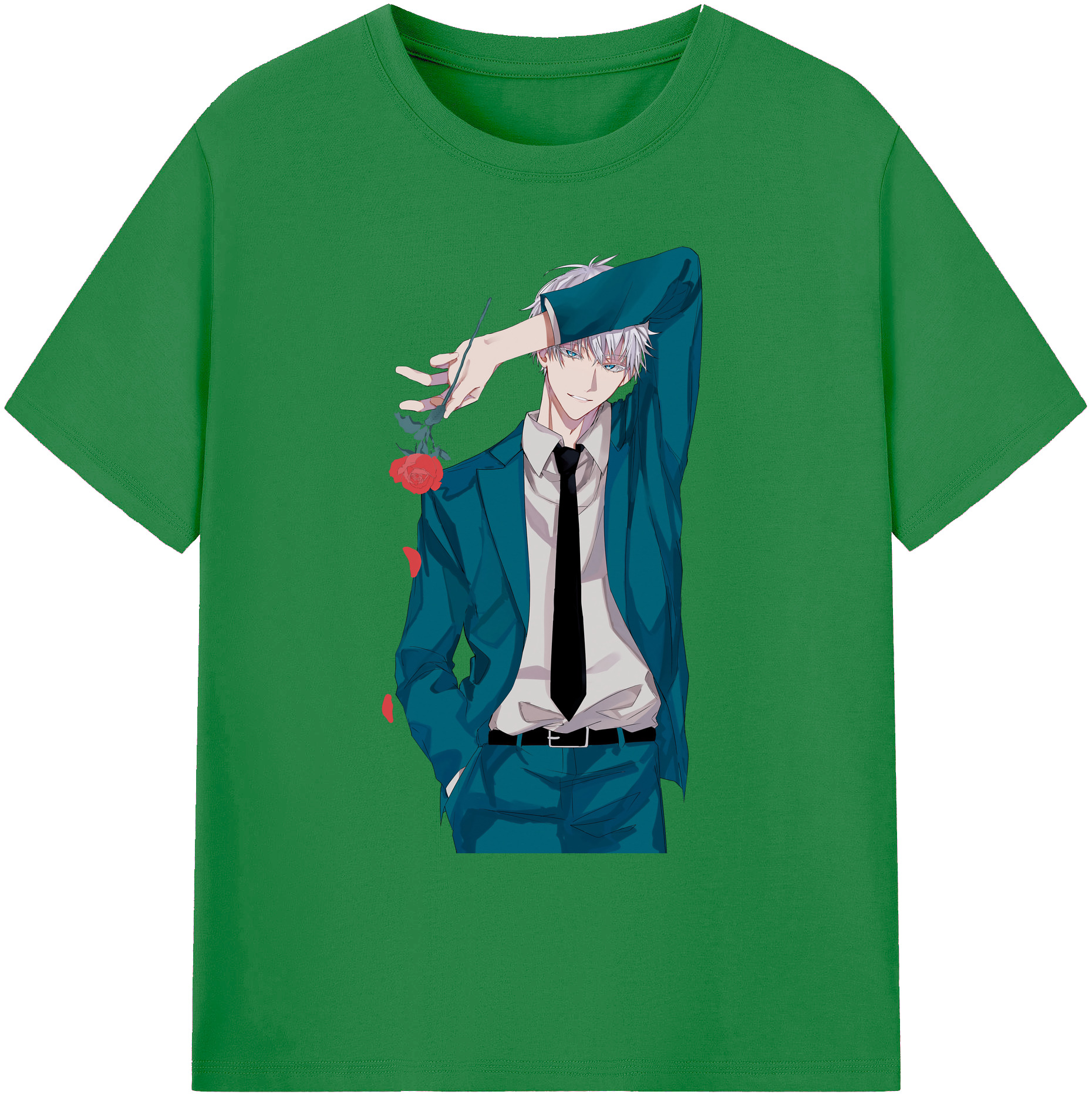 （画像用） 呪術廻戦 Jujutsu Kaisen 綿100％ メンズ半袖Tシャツ｜肌触りやわらか＆通気性