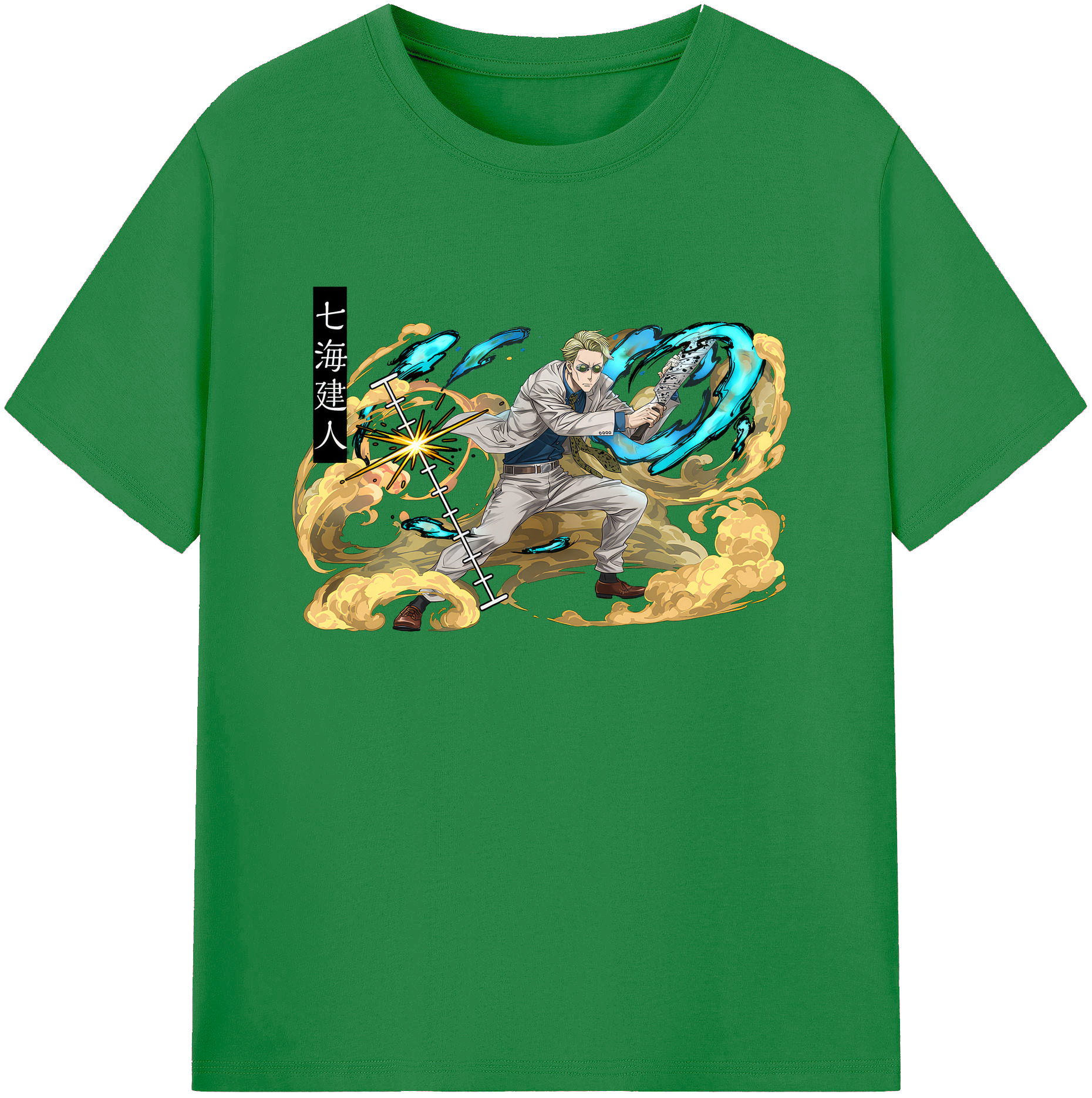 （画像用） 呪術廻戦 Jujutsu Kaisen 綿100％ メンズ半袖Tシャツ｜肌触りやわらか＆通気性