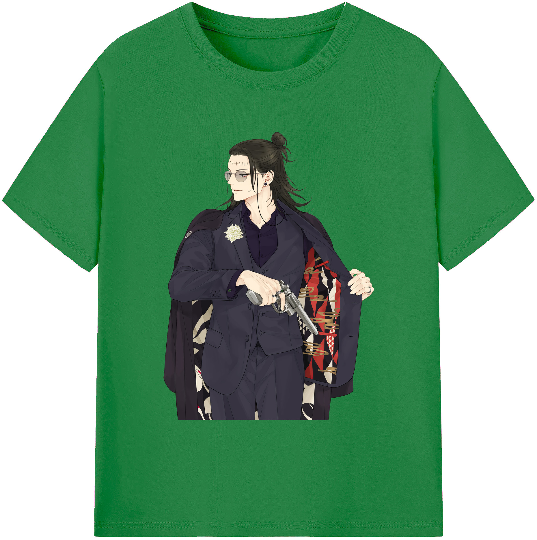（画像用） 呪術廻戦 Jujutsu Kaisen 綿100％ メンズ半袖Tシャツ｜肌触りやわらか＆通気性