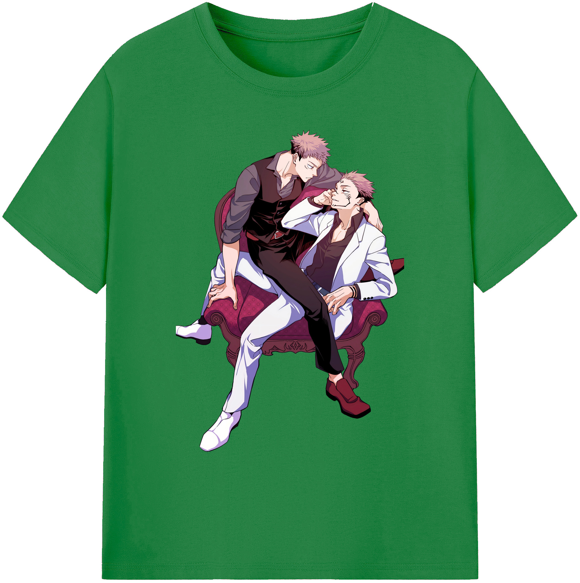 （画像用） 呪術廻戦 Jujutsu Kaisen 綿100％ メンズ半袖Tシャツ｜肌触りやわらか＆通気性