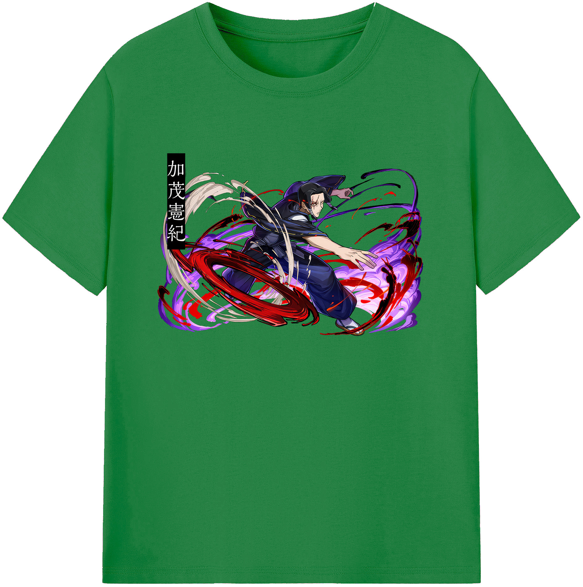 （画像用） 呪術廻戦 Jujutsu Kaisen 綿100％ メンズ半袖Tシャツ｜肌触りやわらか＆通気性
