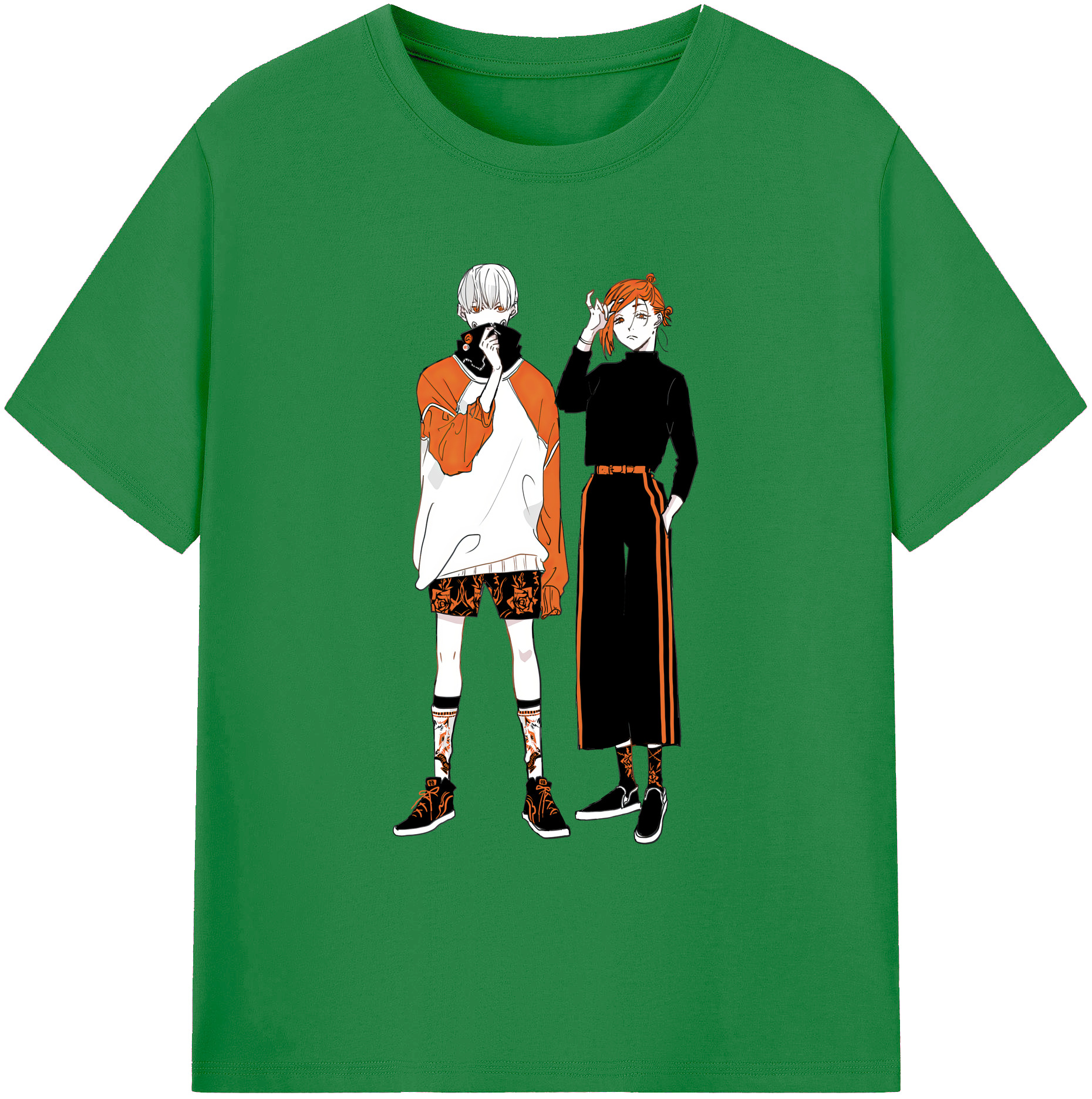 （画像用） 呪術廻戦 Jujutsu Kaisen 綿100％ メンズ半袖Tシャツ｜肌触りやわらか＆通気性