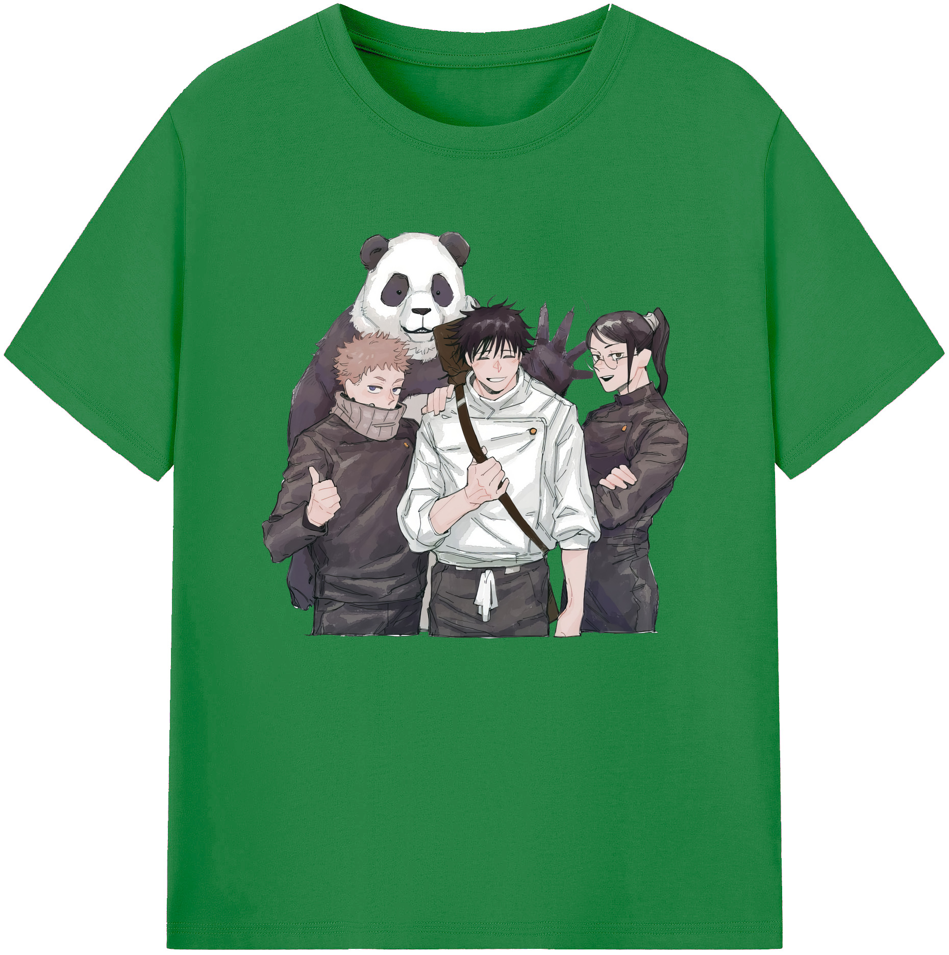 （画像用） 呪術廻戦 Jujutsu Kaisen 綿100％ メンズ半袖Tシャツ｜肌触りやわらか＆通気性