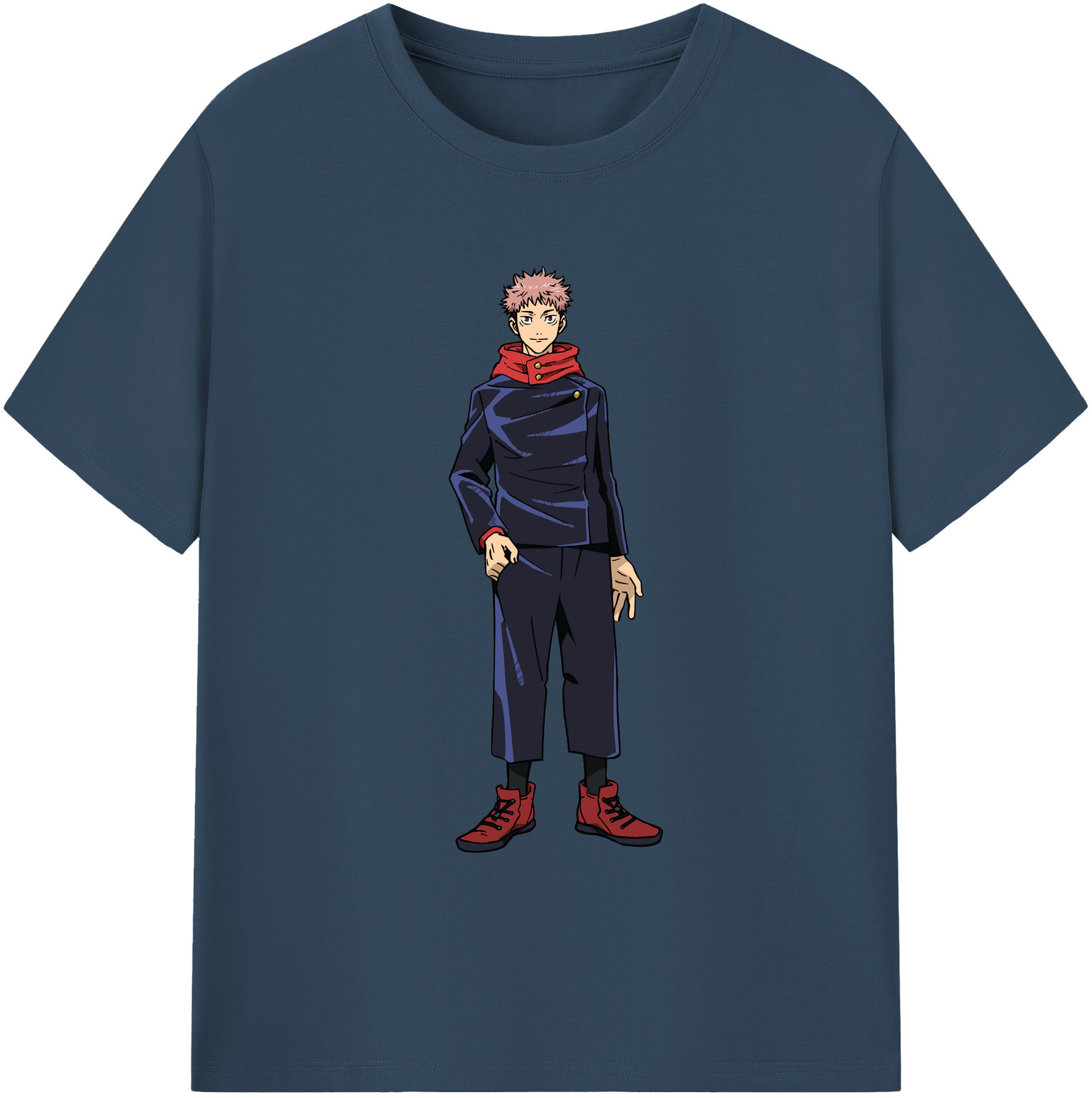 （画像用） 呪術廻戦 Jujutsu Kaisen 綿100％ メンズ半袖Tシャツ｜肌触りやわらか＆通気性