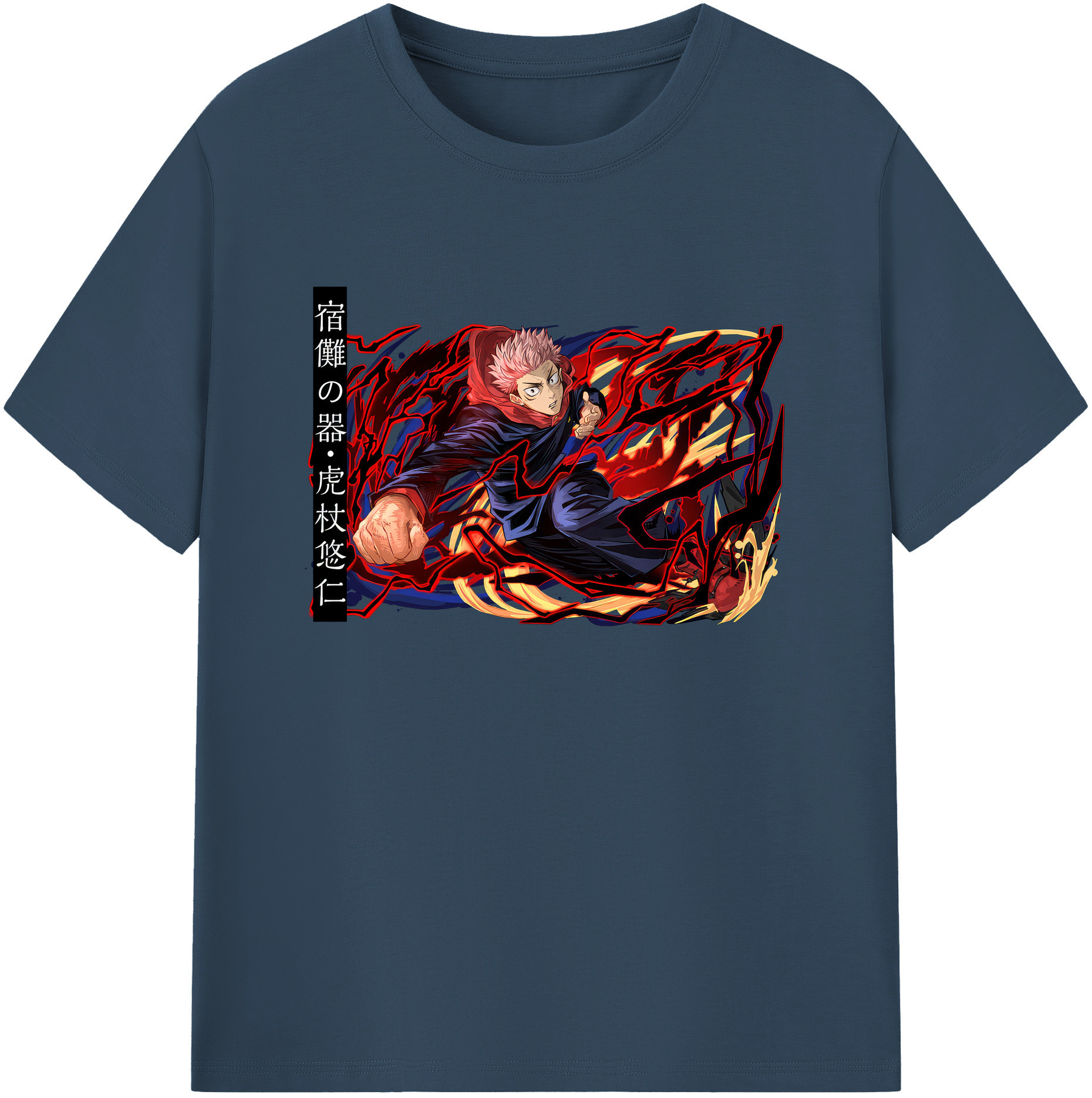 （画像用） 呪術廻戦 Jujutsu Kaisen 綿100％ メンズ半袖Tシャツ｜肌触りやわらか＆通気性
