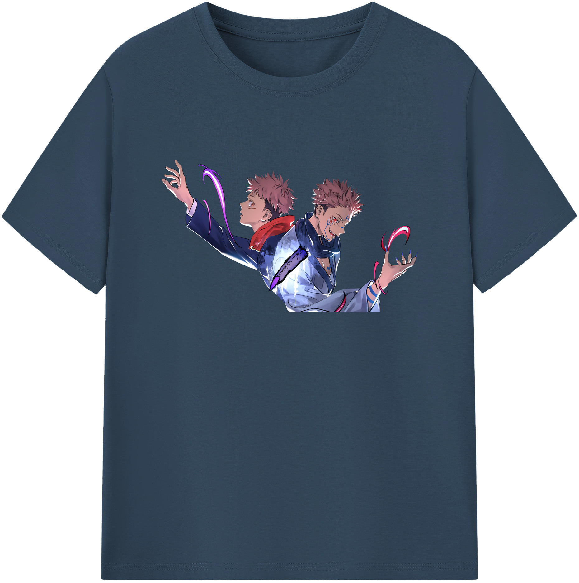 （画像用） 呪術廻戦 Jujutsu Kaisen 綿100％ メンズ半袖Tシャツ｜肌触りやわらか＆通気性