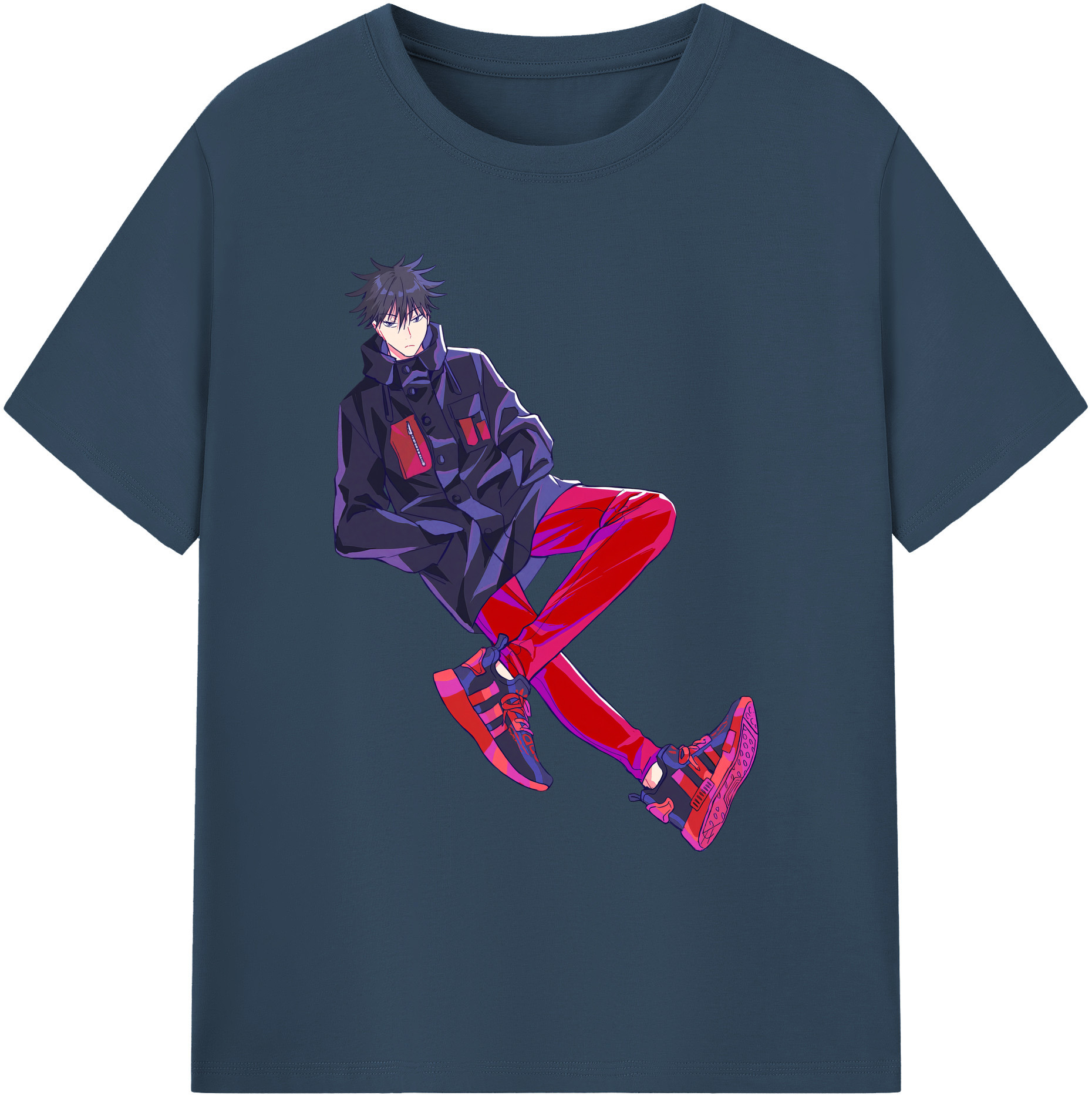 （画像用） 呪術廻戦 Jujutsu Kaisen 綿100％ メンズ半袖Tシャツ｜肌触りやわらか＆通気性