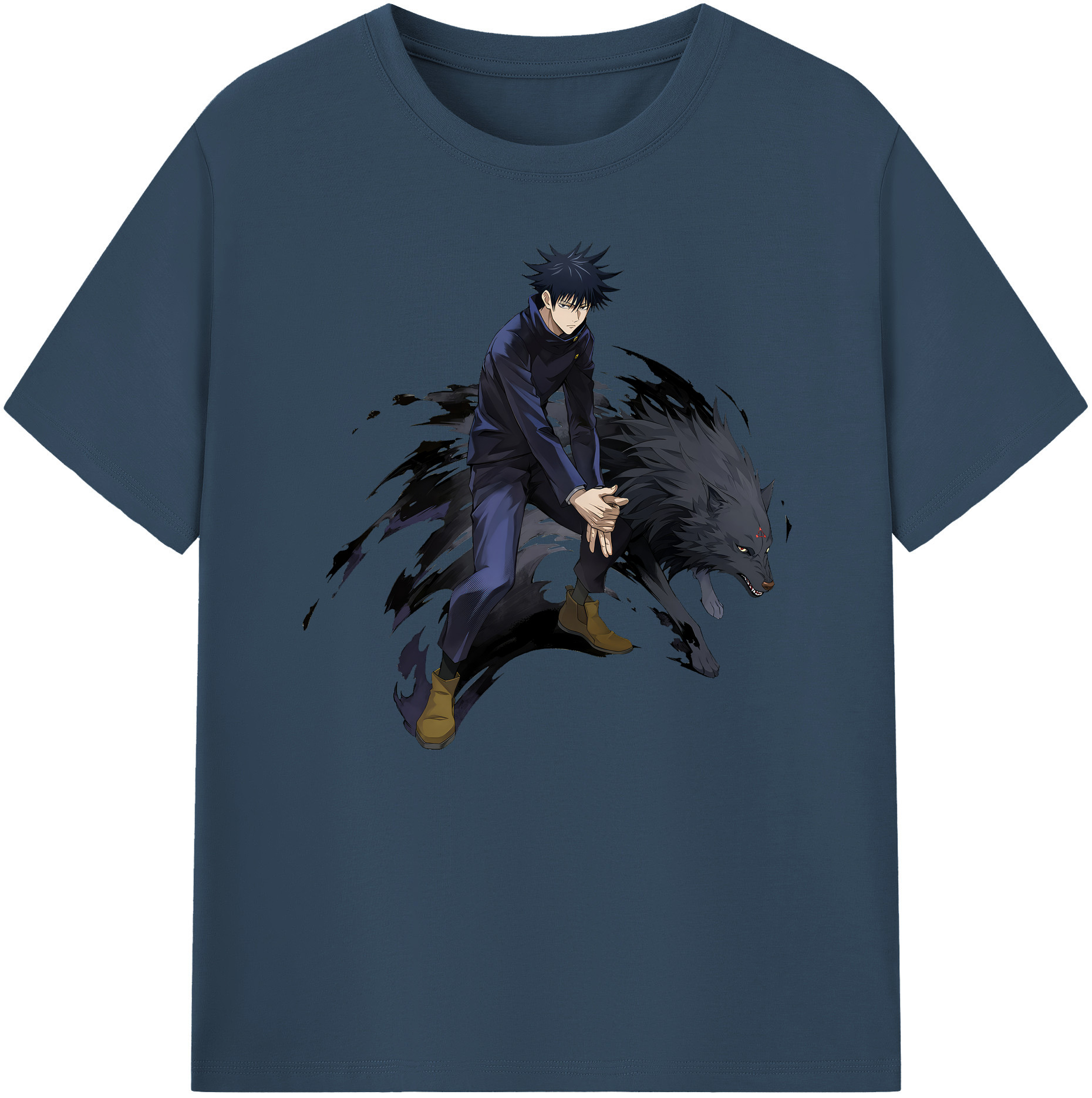 （画像用） 呪術廻戦 Jujutsu Kaisen 綿100％ メンズ半袖Tシャツ｜肌触りやわらか＆通気性