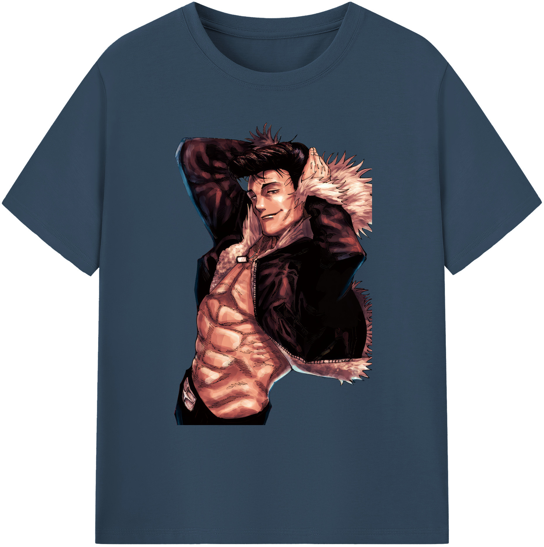 （画像用） 呪術廻戦 Jujutsu Kaisen 綿100％ メンズ半袖Tシャツ｜肌触りやわらか＆通気性