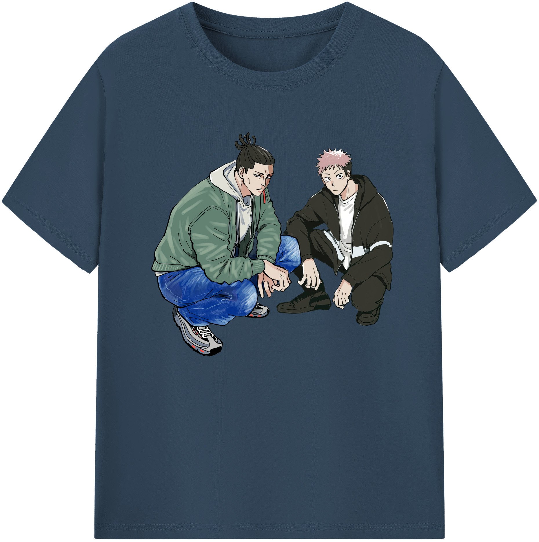 （画像用） 呪術廻戦 Jujutsu Kaisen 綿100％ メンズ半袖Tシャツ｜肌触りやわらか＆通気性