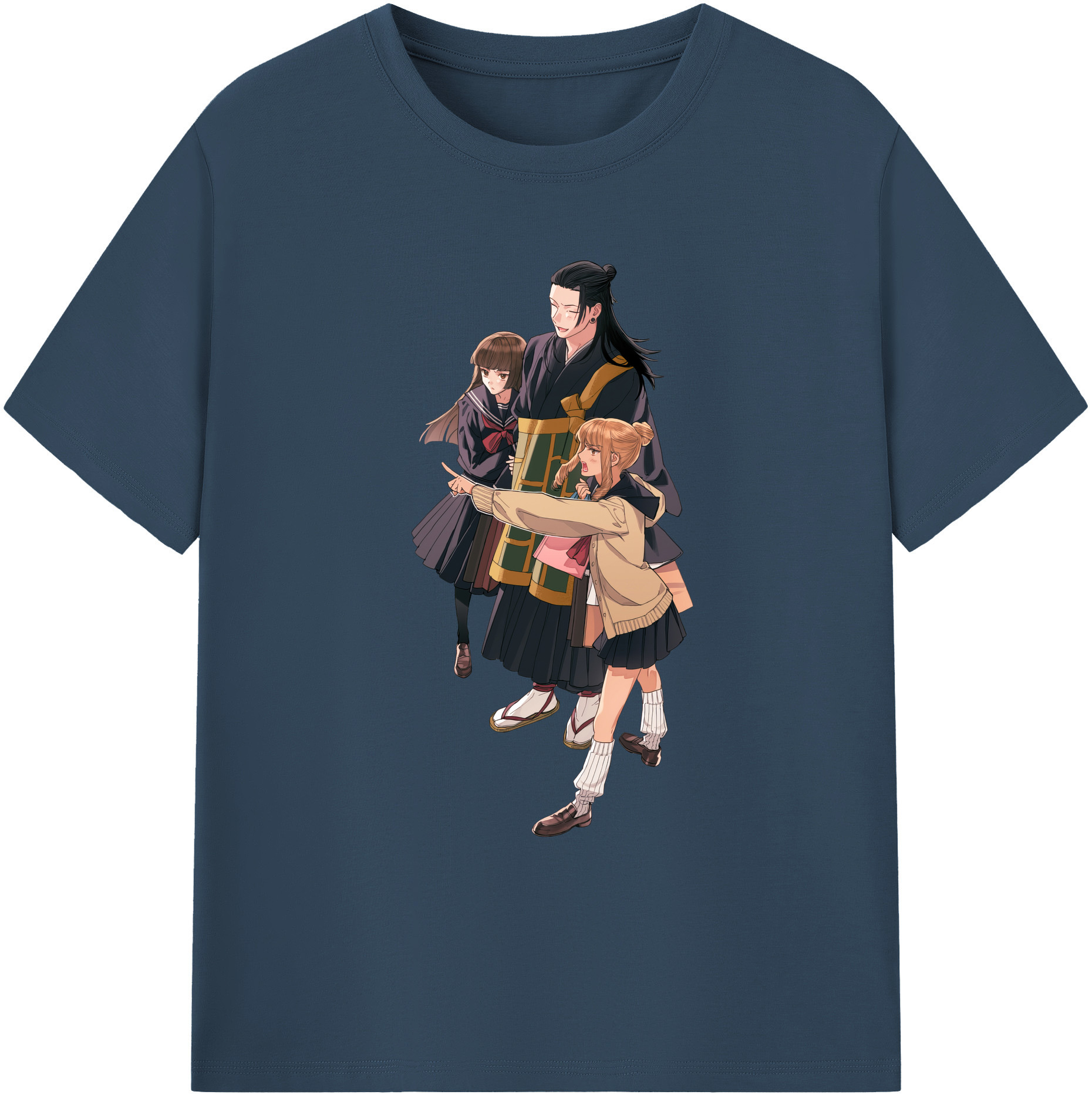 （画像用） 呪術廻戦 Jujutsu Kaisen 綿100％ メンズ半袖Tシャツ｜肌触りやわらか＆通気性