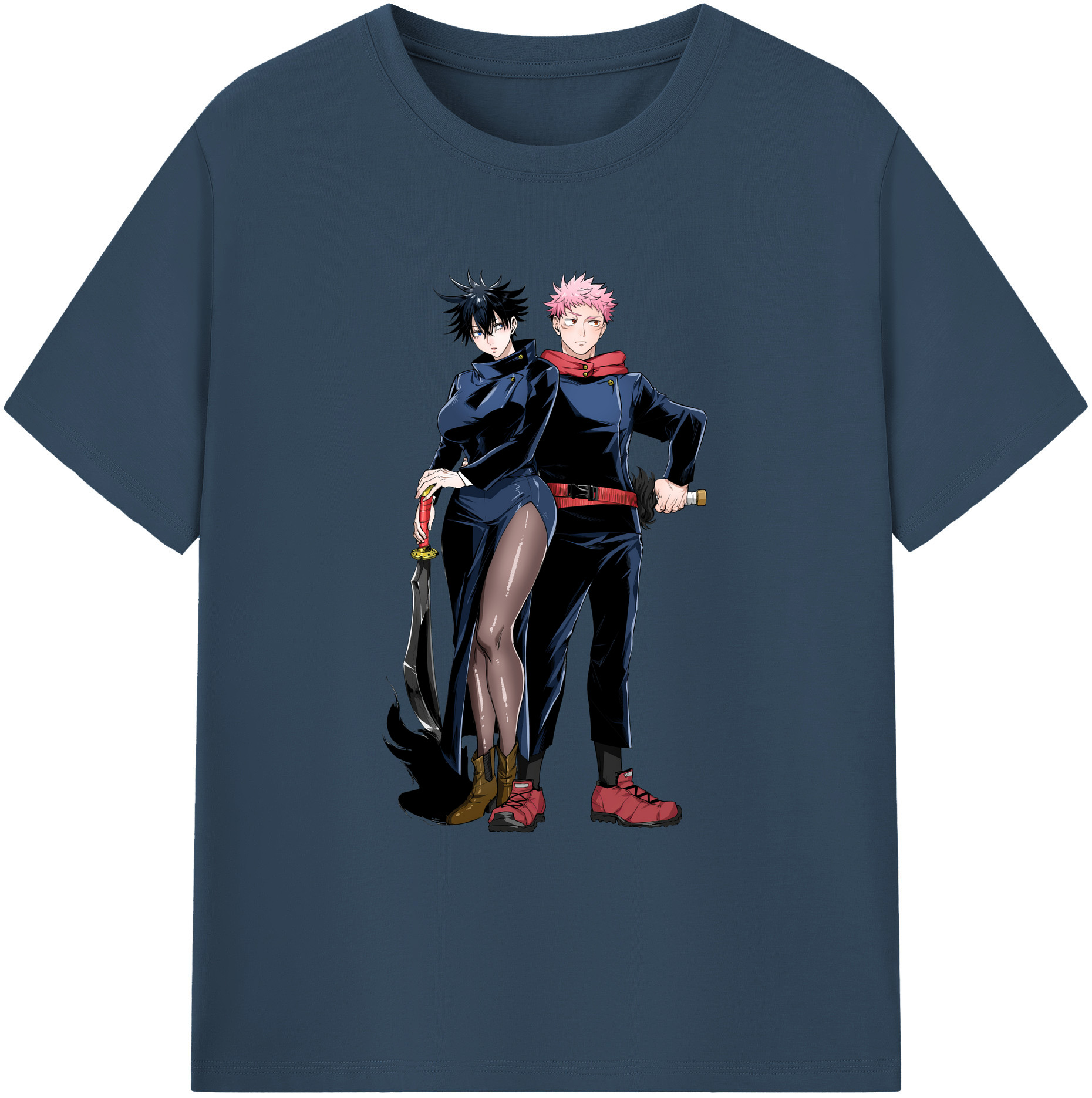 （画像用） 呪術廻戦 Jujutsu Kaisen 綿100％ メンズ半袖Tシャツ｜肌触りやわらか＆通気性