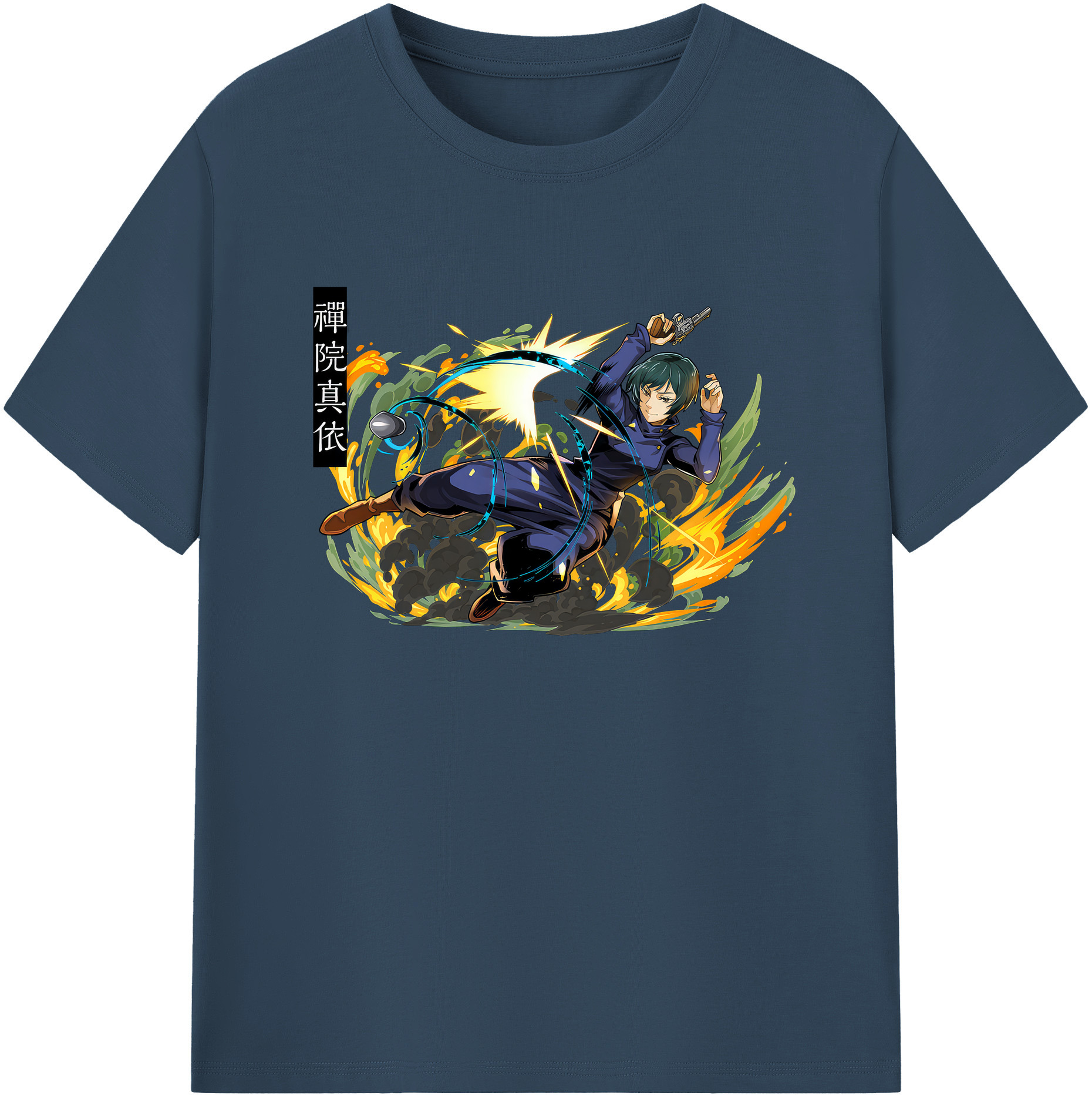 （画像用） 呪術廻戦 Jujutsu Kaisen 綿100％ メンズ半袖Tシャツ｜肌触りやわらか＆通気性