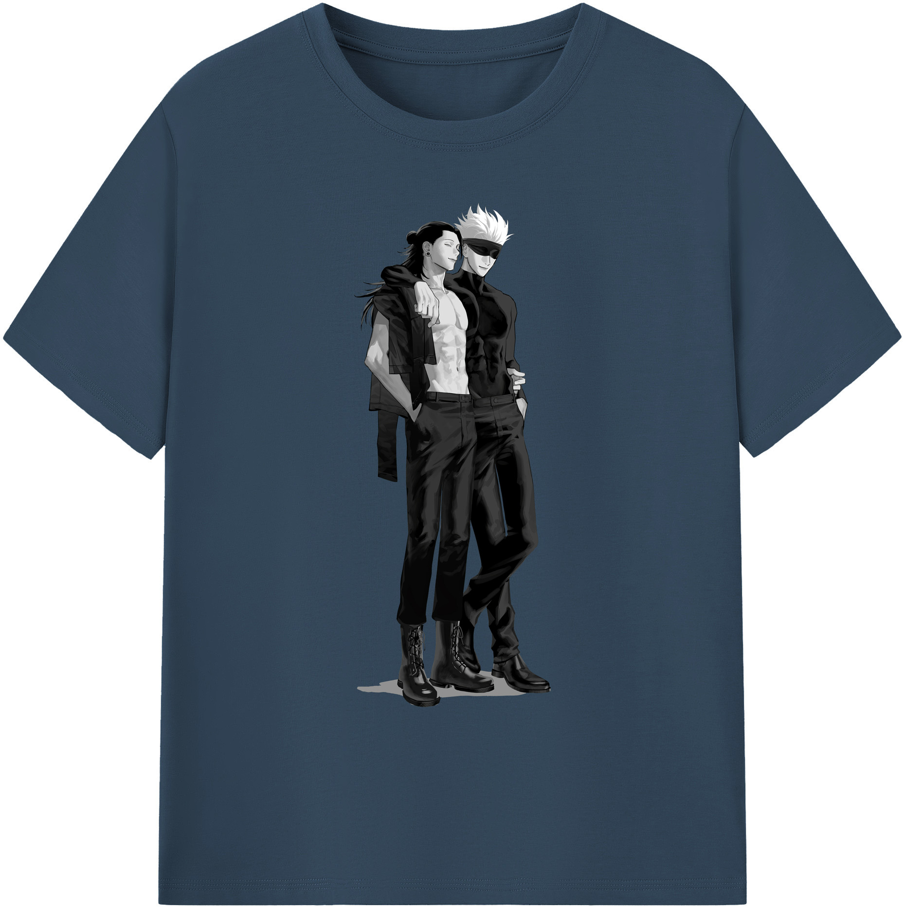 （画像用） 呪術廻戦 Jujutsu Kaisen 綿100％ メンズ半袖Tシャツ｜肌触りやわらか＆通気性