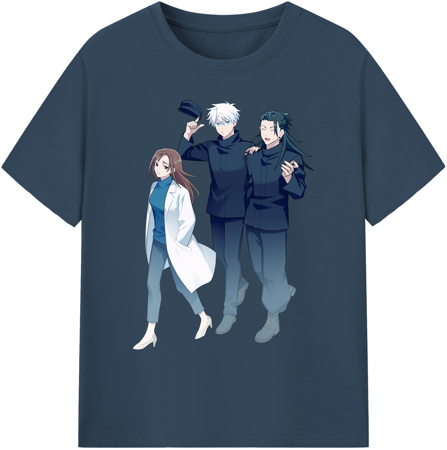 （画像用） 呪術廻戦 Jujutsu Kaisen 綿100％ メンズ半袖Tシャツ｜肌触りやわらか＆通気性