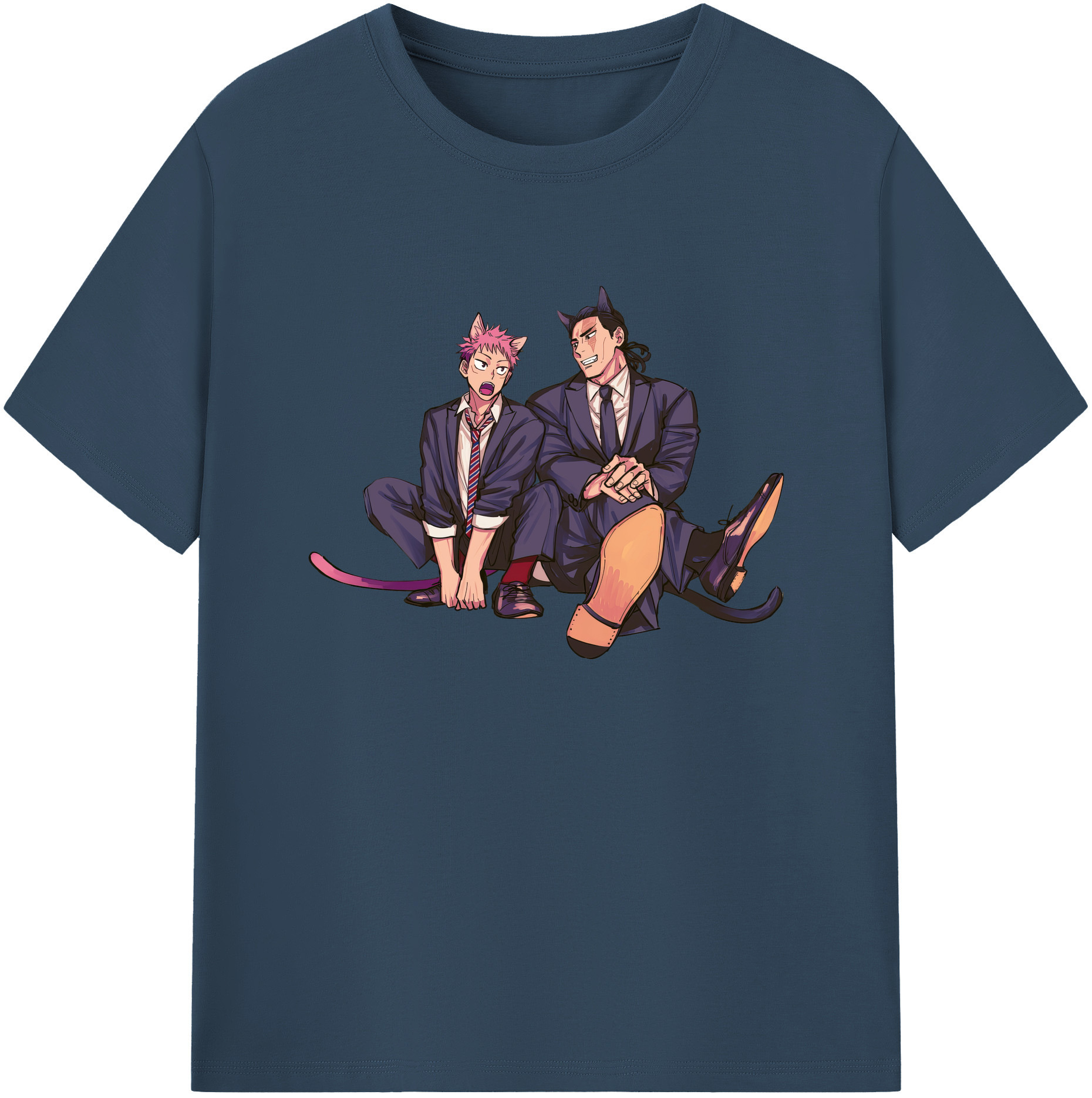 （画像用） 呪術廻戦 Jujutsu Kaisen 綿100％ メンズ半袖Tシャツ｜肌触りやわらか＆通気性
