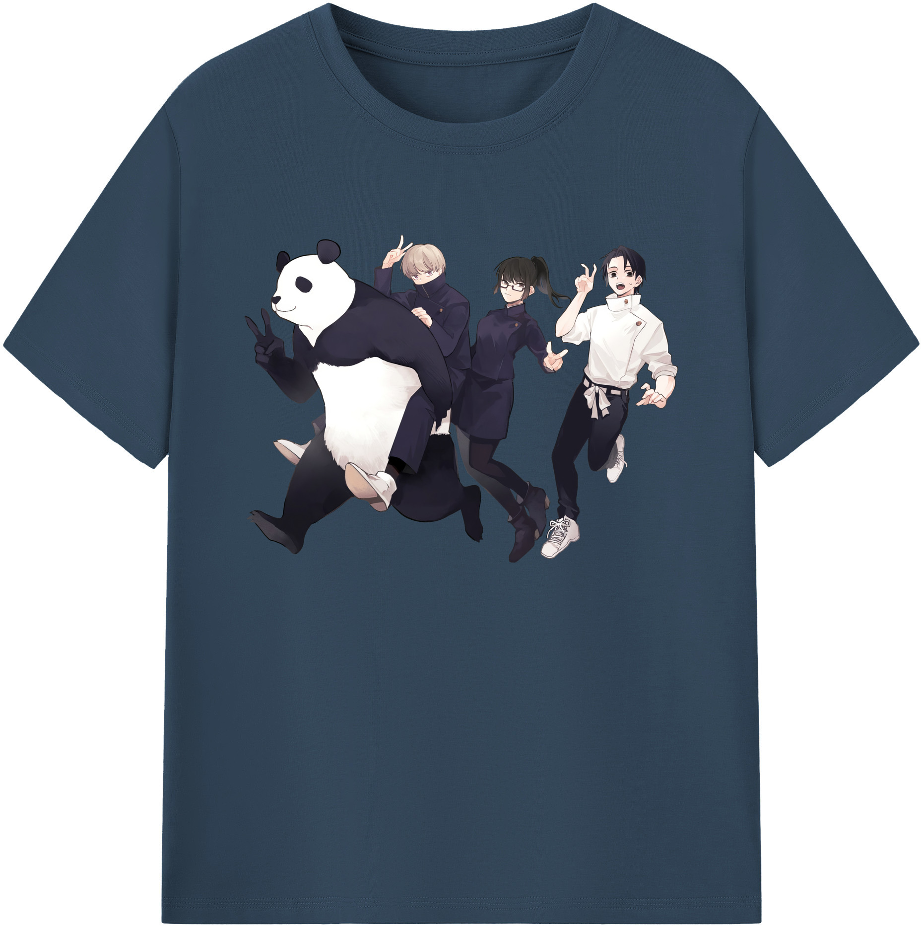 （画像用） 呪術廻戦 Jujutsu Kaisen 綿100％ メンズ半袖Tシャツ｜肌触りやわらか＆通気性