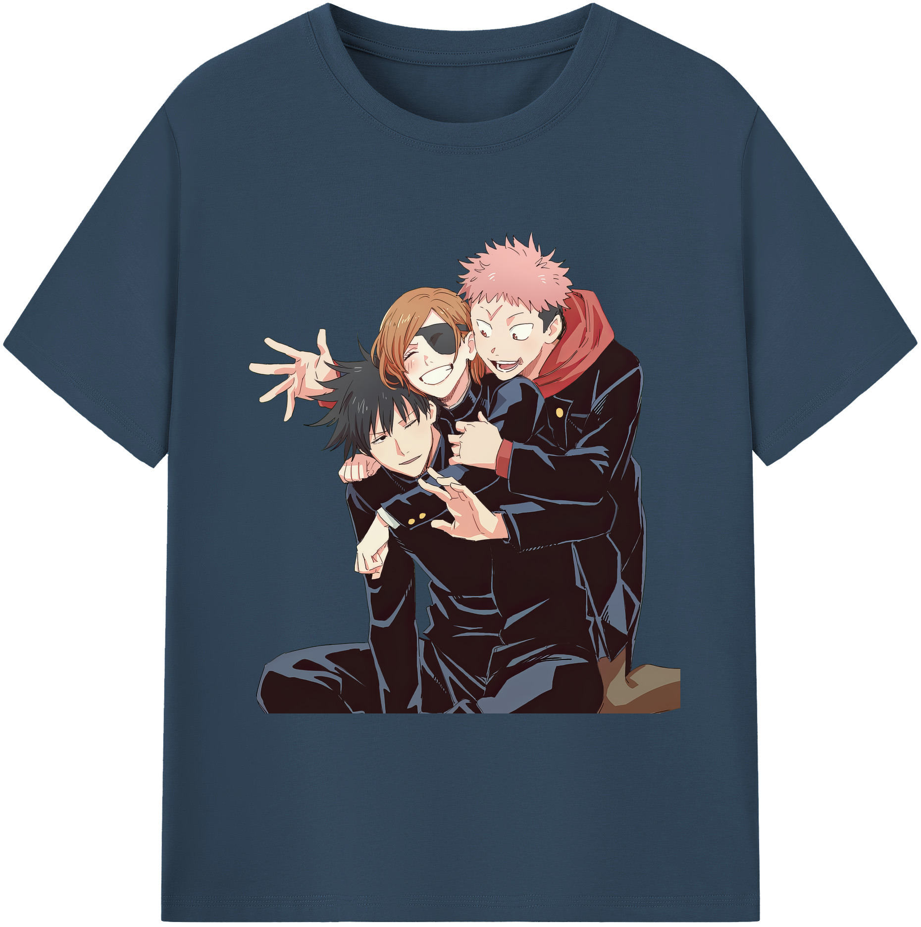 （画像用） 呪術廻戦 Jujutsu Kaisen 綿100％ メンズ半袖Tシャツ｜肌触りやわらか＆通気性