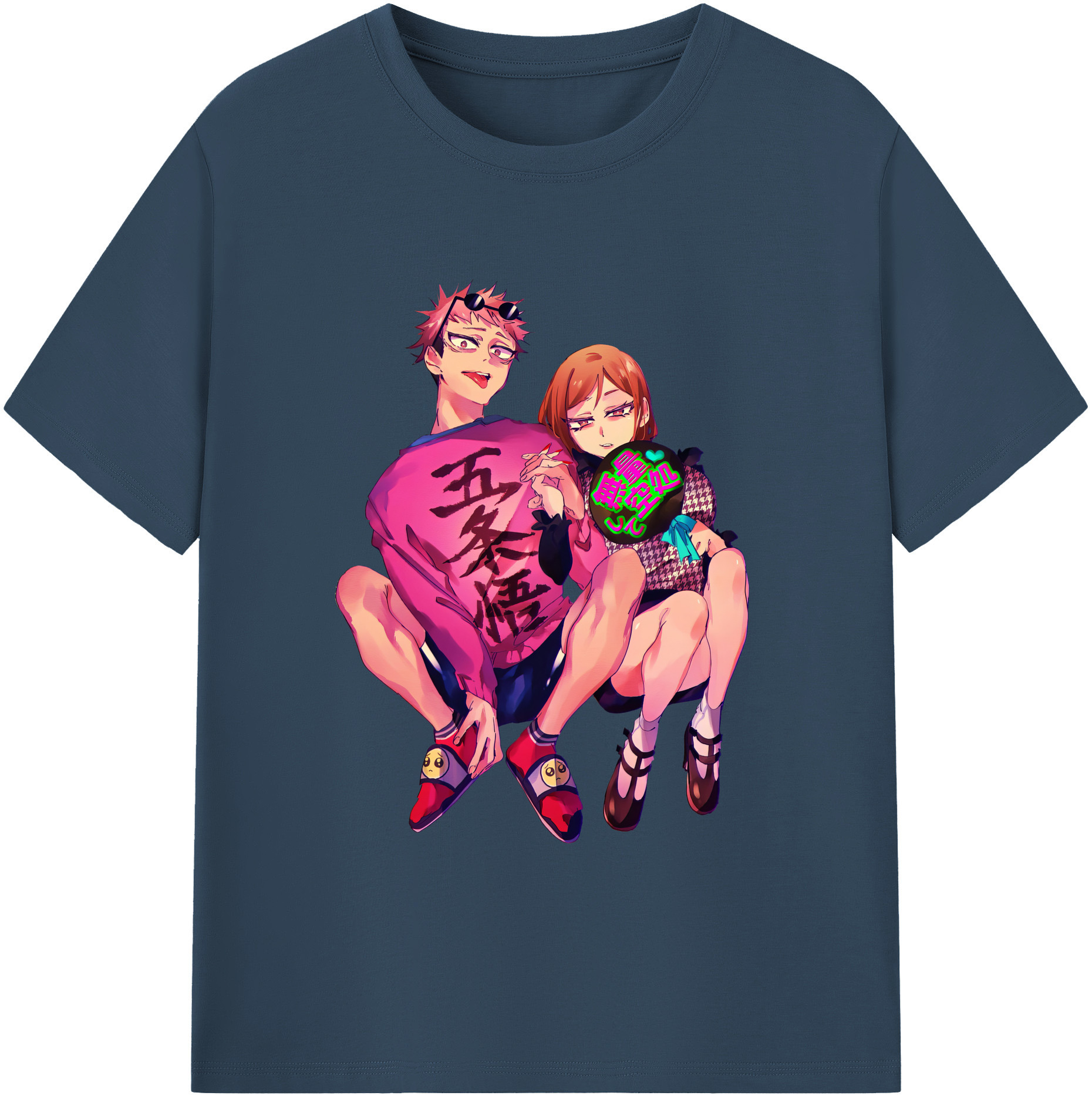 （画像用） 呪術廻戦 Jujutsu Kaisen 綿100％ メンズ半袖Tシャツ｜肌触りやわらか＆通気性