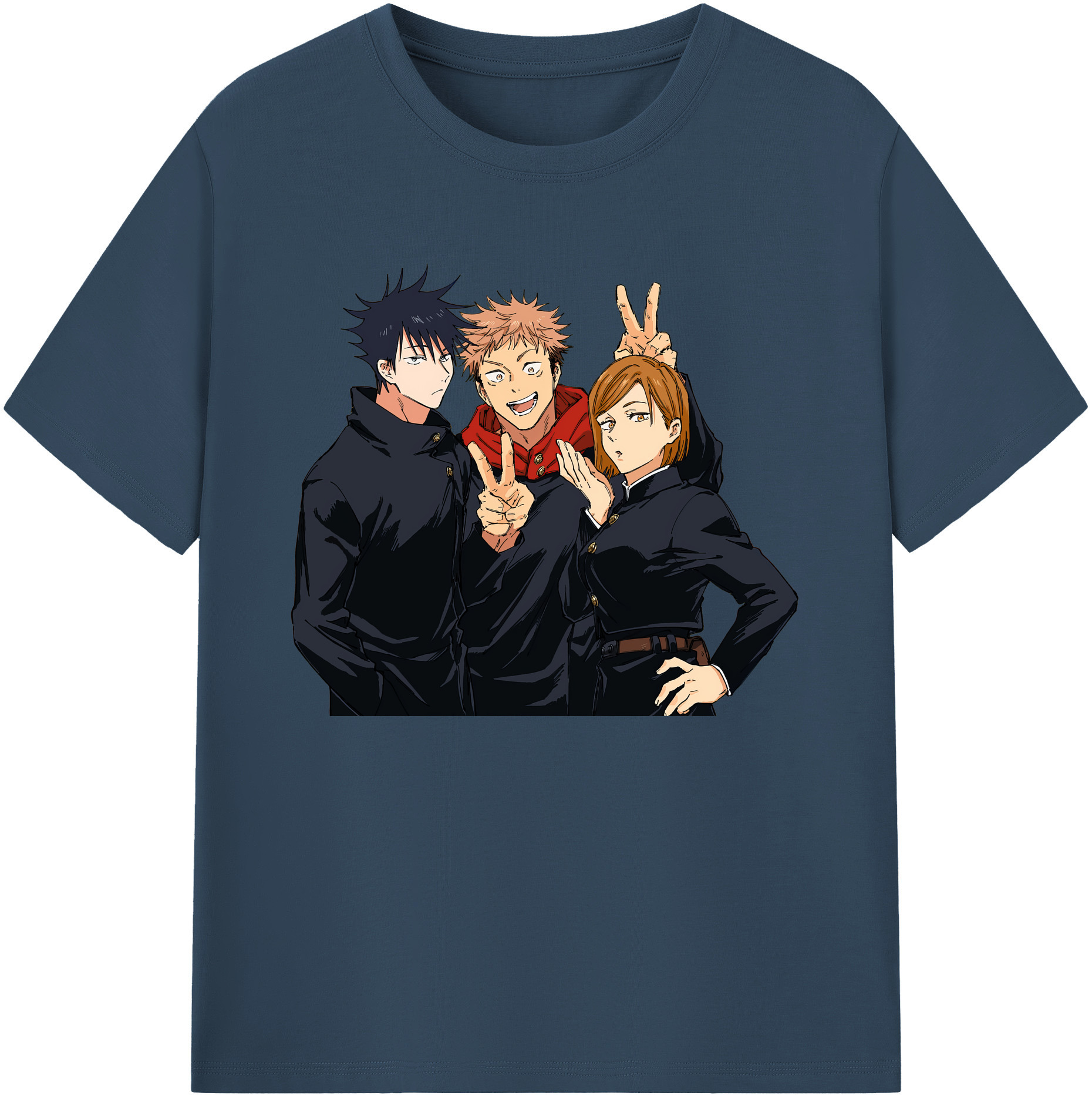 （画像用） 呪術廻戦 Jujutsu Kaisen 綿100％ メンズ半袖Tシャツ｜肌触りやわらか＆通気性