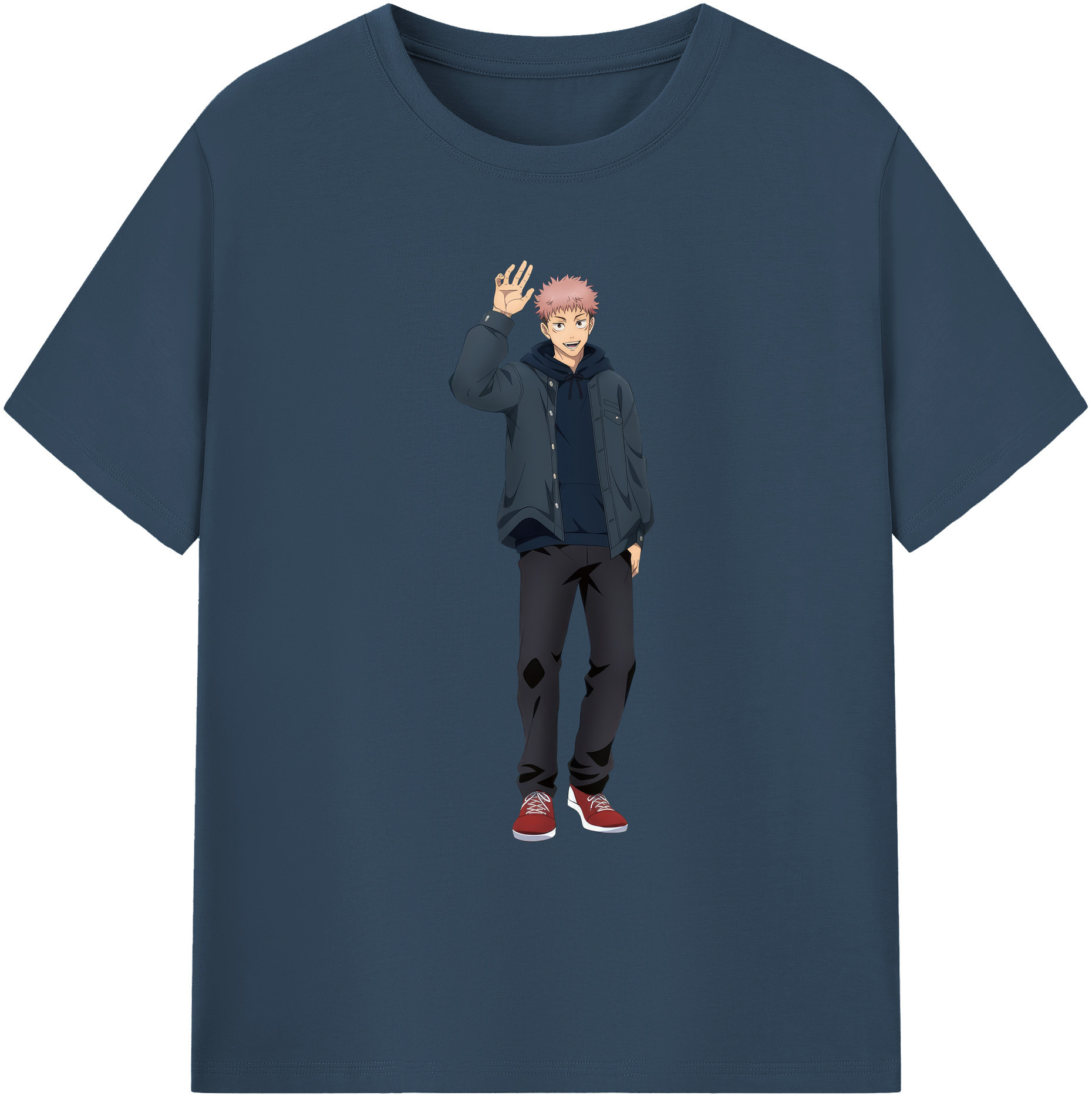 （画像用） 呪術廻戦 Jujutsu Kaisen 綿100％ メンズ半袖Tシャツ｜肌触りやわらか＆通気性
