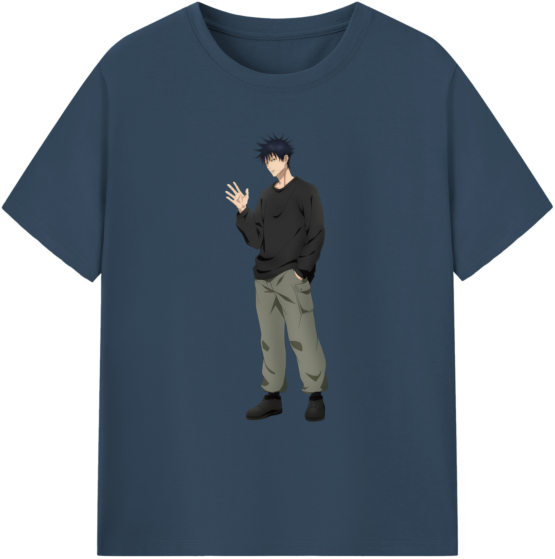 （画像用） 呪術廻戦 Jujutsu Kaisen 綿100％ メンズ半袖Tシャツ｜肌触りやわらか＆通気性