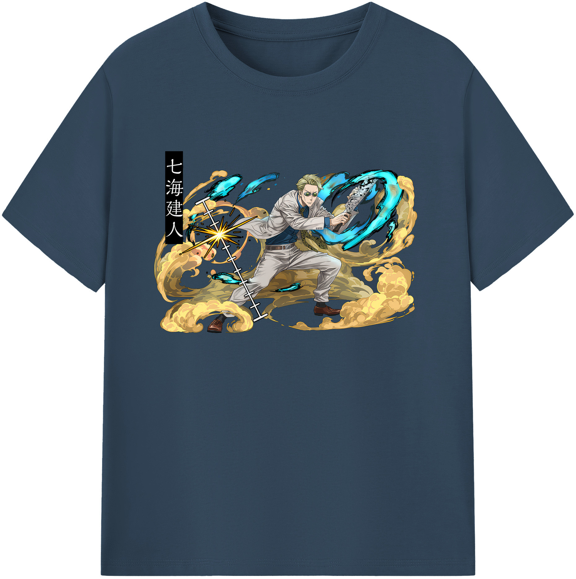 （画像用） 呪術廻戦 Jujutsu Kaisen 綿100％ メンズ半袖Tシャツ｜肌触りやわらか＆通気性