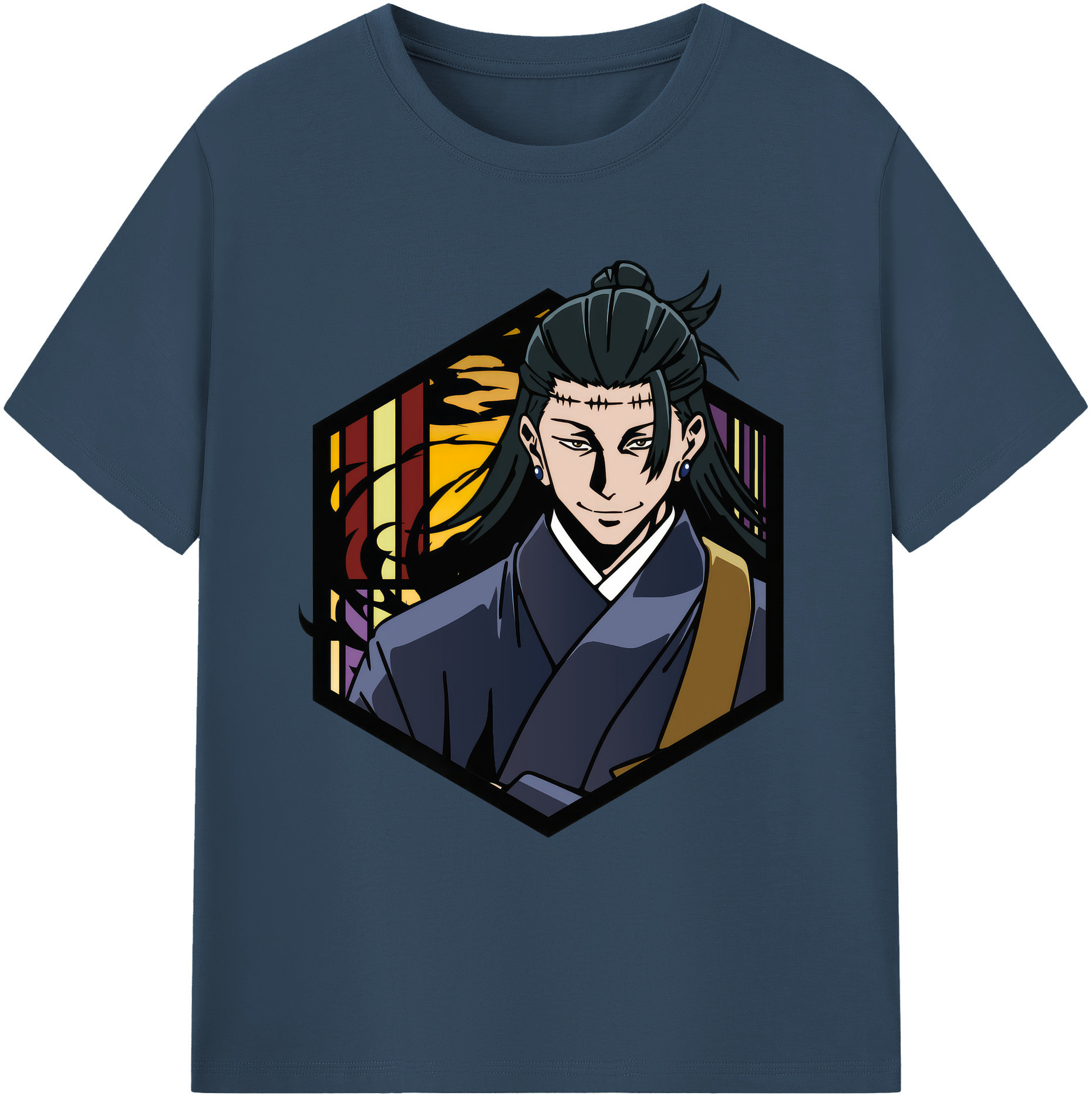 （画像用） 呪術廻戦 Jujutsu Kaisen 綿100％ メンズ半袖Tシャツ｜肌触りやわらか＆通気性