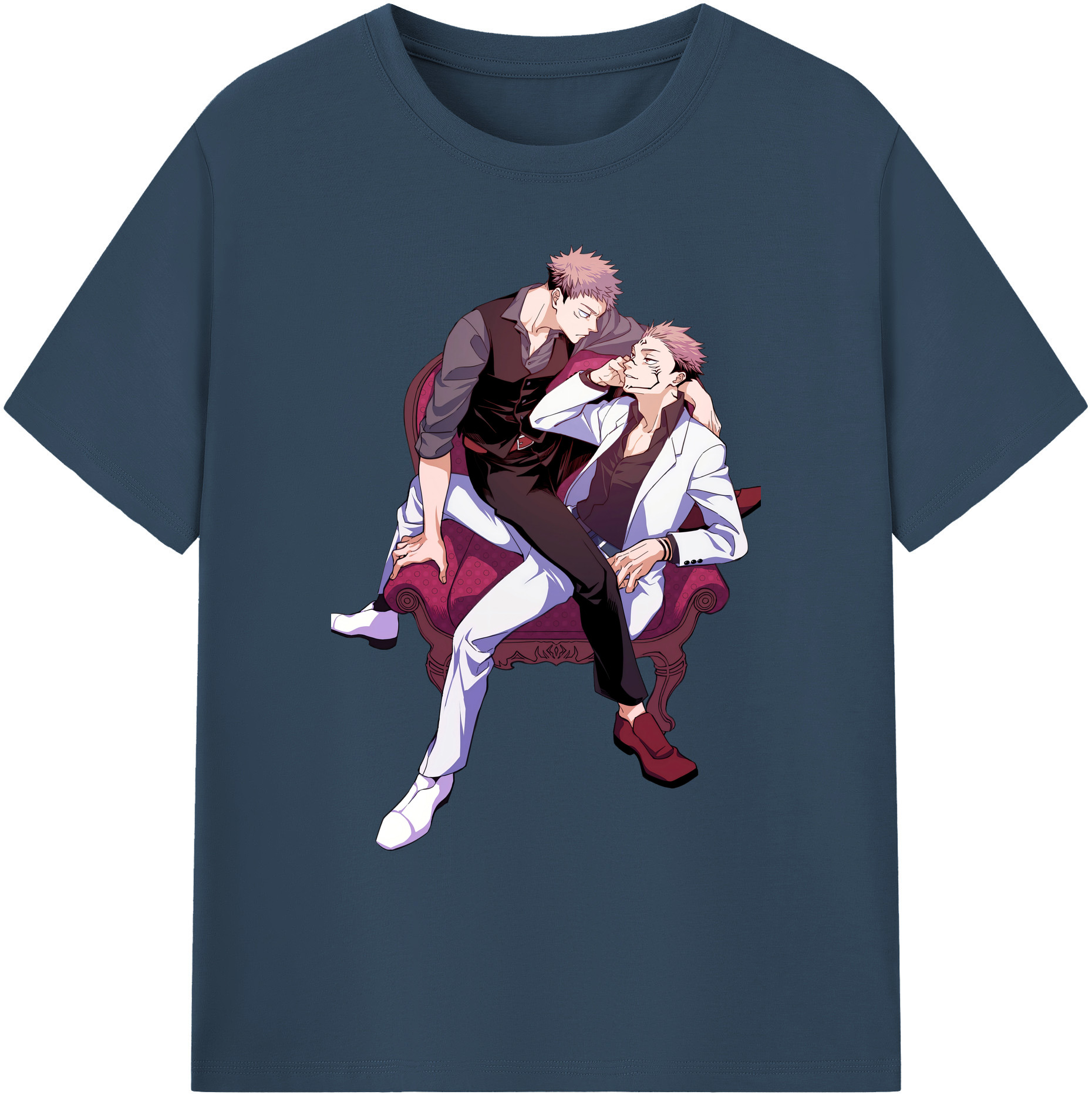 （画像用） 呪術廻戦 Jujutsu Kaisen 綿100％ メンズ半袖Tシャツ｜肌触りやわらか＆通気性