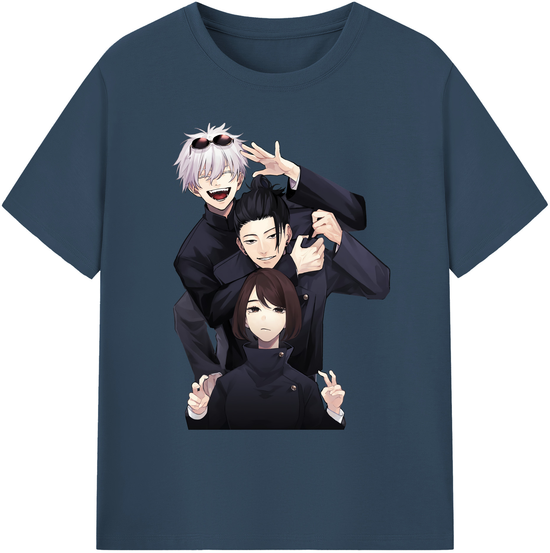（画像用） 呪術廻戦 Jujutsu Kaisen 綿100％ メンズ半袖Tシャツ｜肌触りやわらか＆通気性