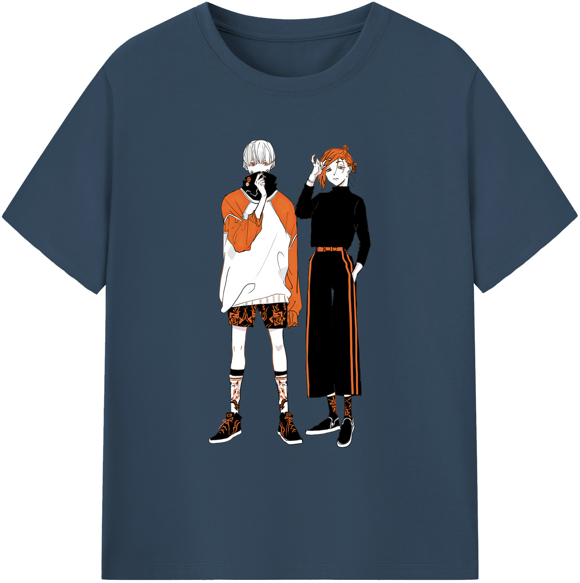 （画像用） 呪術廻戦 Jujutsu Kaisen 綿100％ メンズ半袖Tシャツ｜肌触りやわらか＆通気性