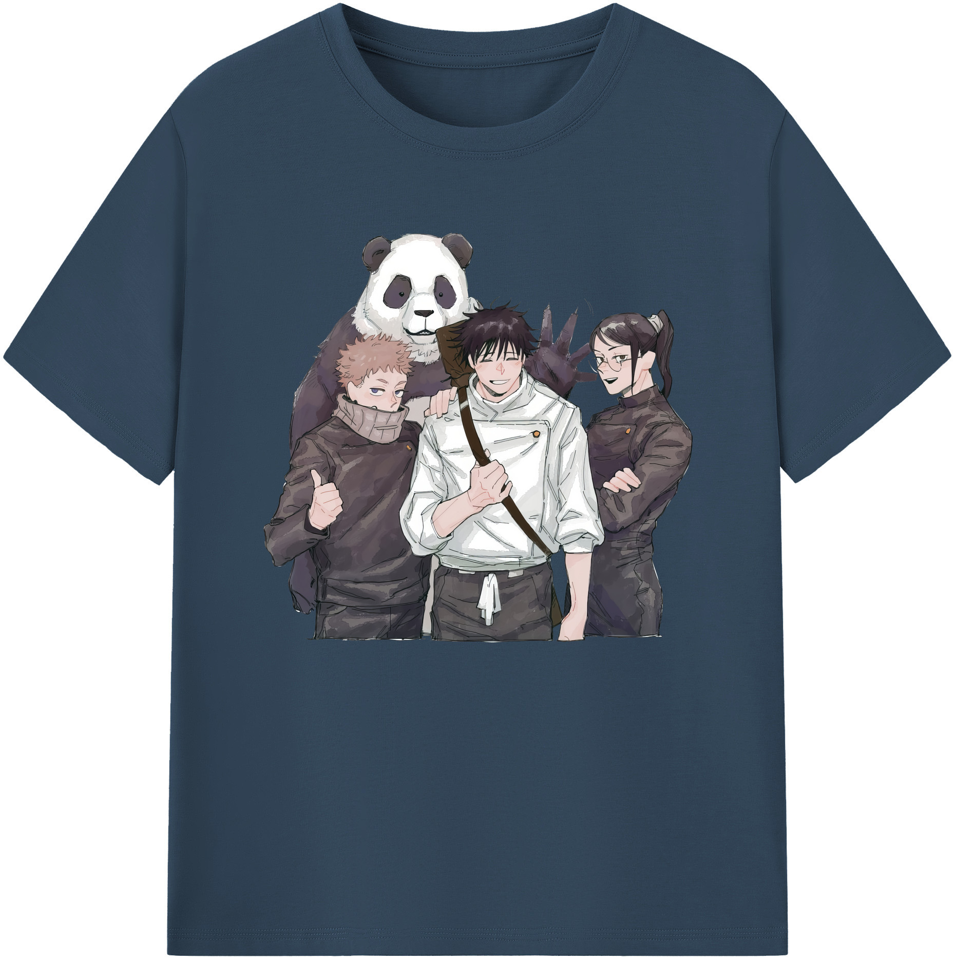 （画像用） 呪術廻戦 Jujutsu Kaisen 綿100％ メンズ半袖Tシャツ｜肌触りやわらか＆通気性