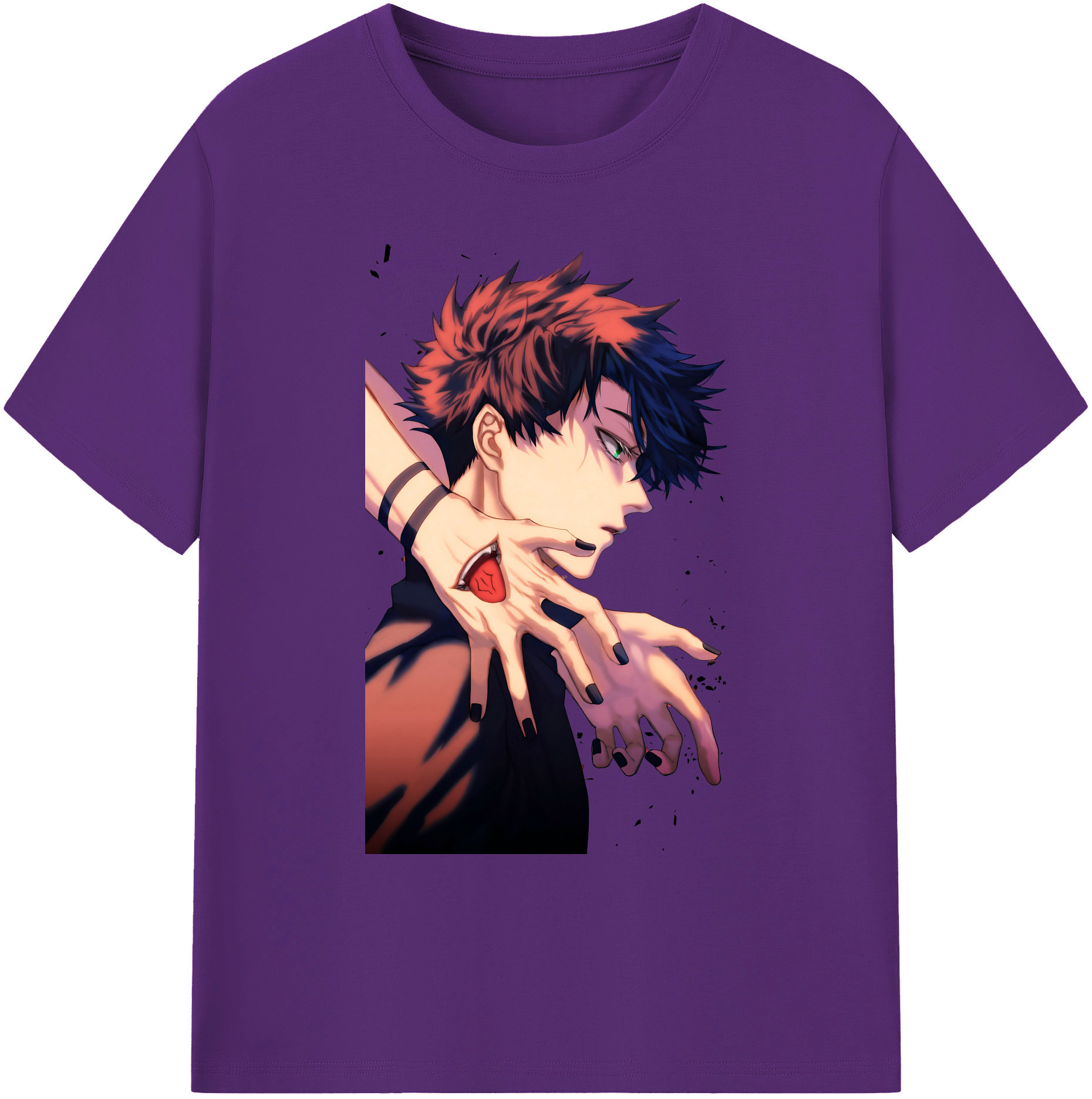 （画像用） 呪術廻戦 Jujutsu Kaisen 綿100％ メンズ半袖Tシャツ｜肌触りやわらか＆通気性