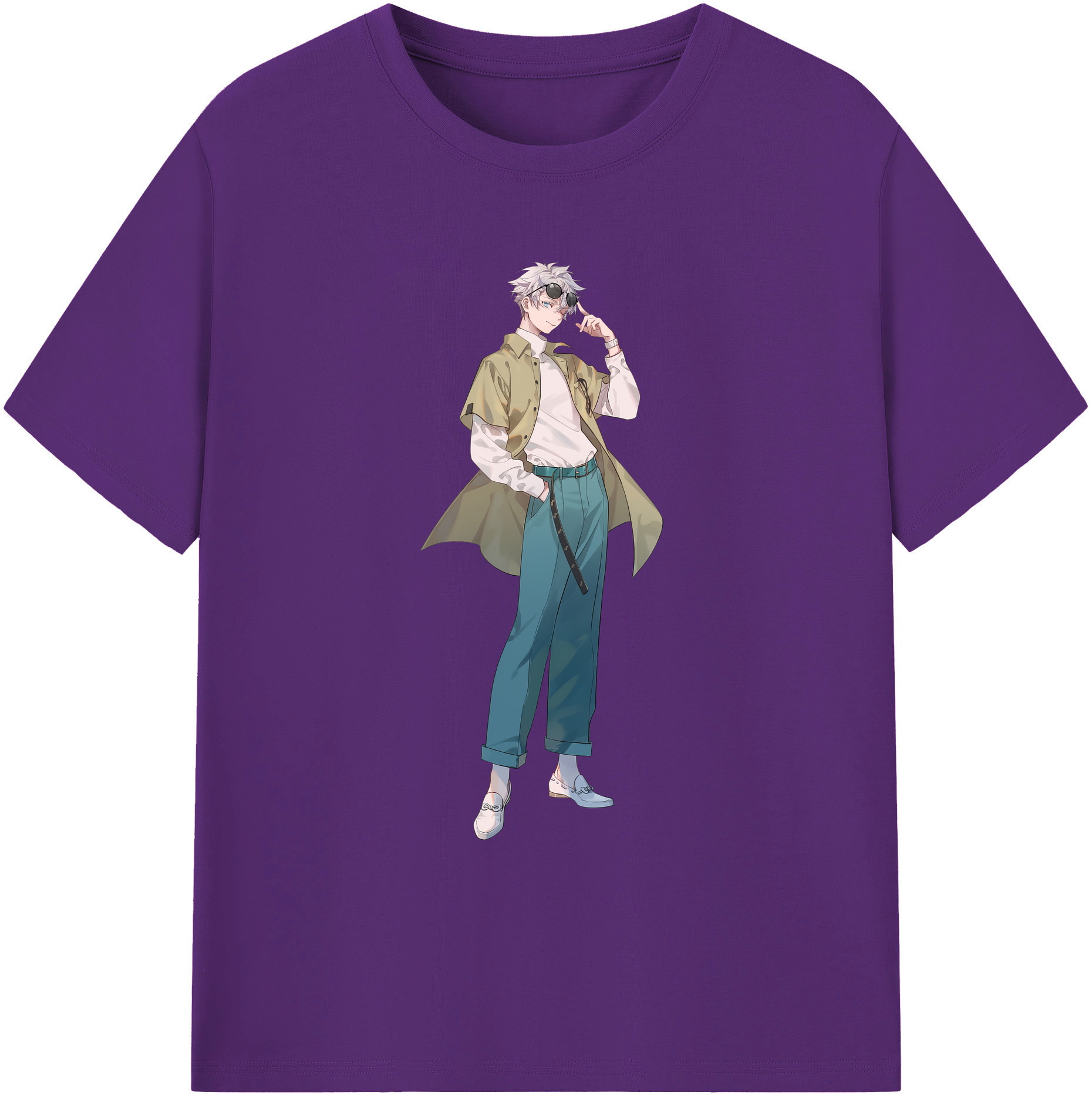 （画像用） 呪術廻戦 Jujutsu Kaisen 綿100％ メンズ半袖Tシャツ｜肌触りやわらか＆通気性