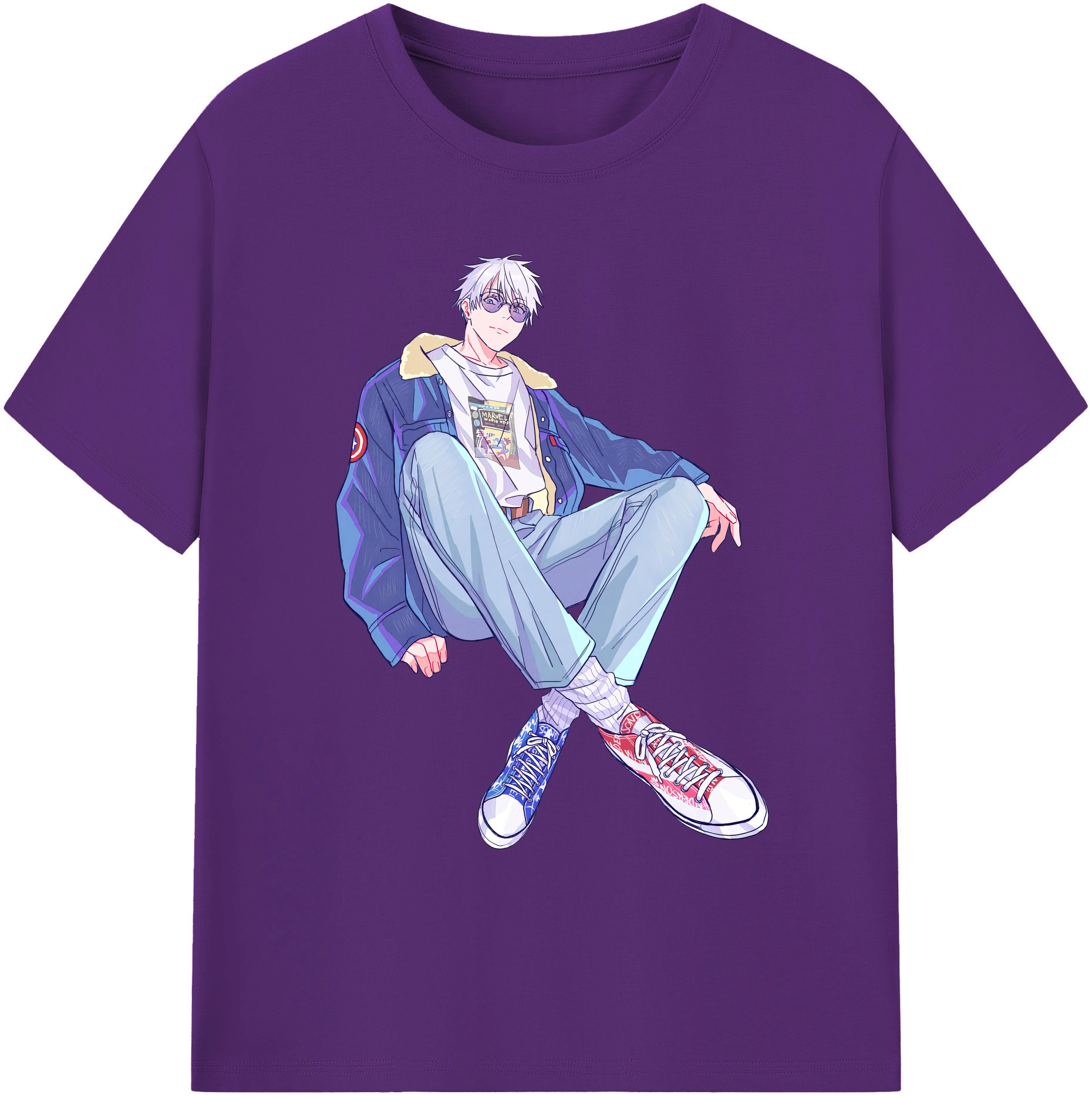 （画像用） 呪術廻戦 Jujutsu Kaisen 綿100％ メンズ半袖Tシャツ｜肌触りやわらか＆通気性