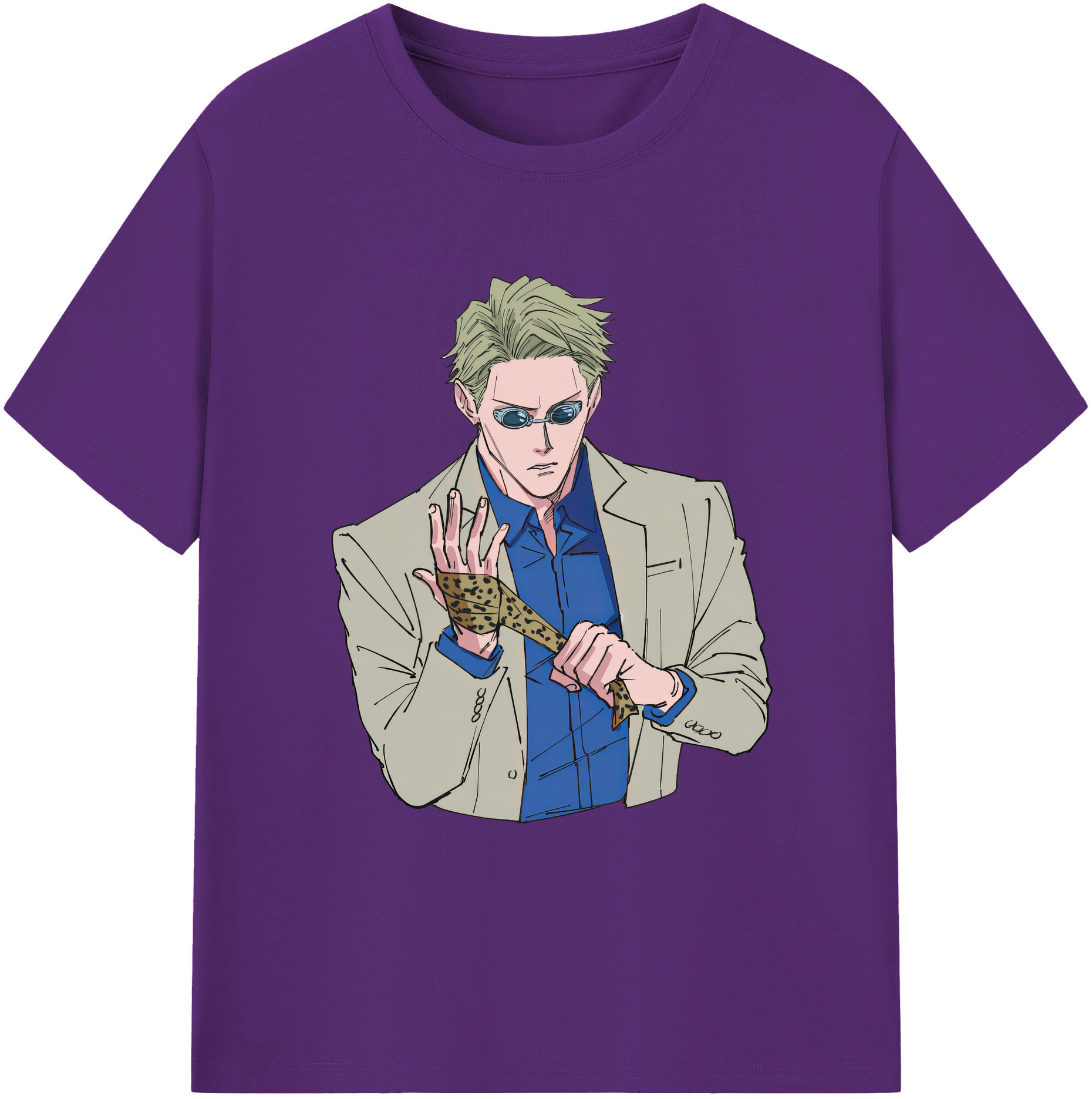 （画像用） 呪術廻戦 Jujutsu Kaisen 綿100％ メンズ半袖Tシャツ｜肌触りやわらか＆通気性