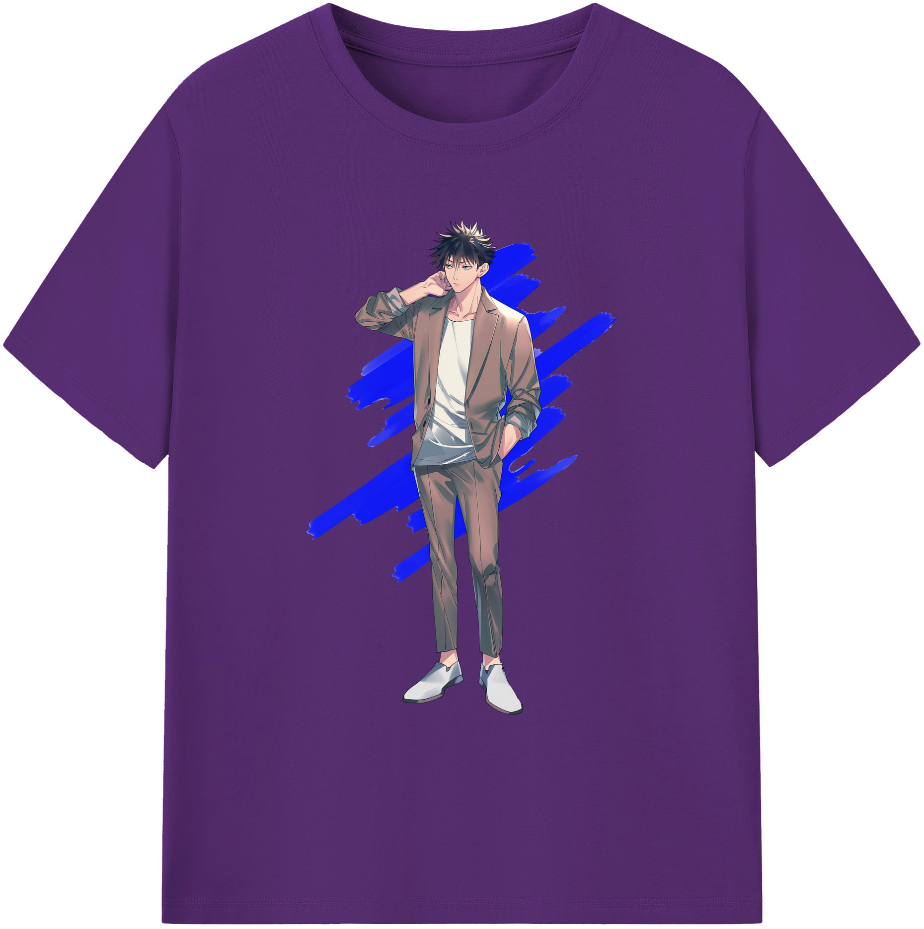 （画像用） 呪術廻戦 Jujutsu Kaisen 綿100％ メンズ半袖Tシャツ｜肌触りやわらか＆通気性