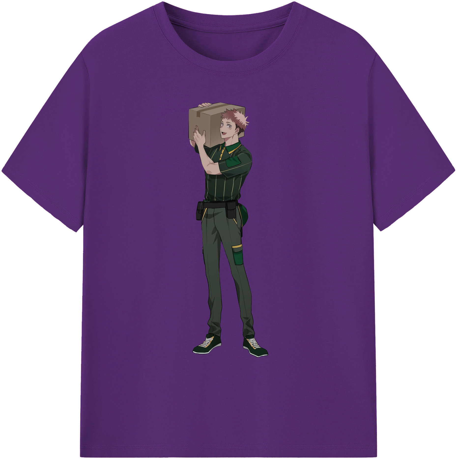 （画像用） 呪術廻戦 Jujutsu Kaisen 綿100％ メンズ半袖Tシャツ｜肌触りやわらか＆通気性