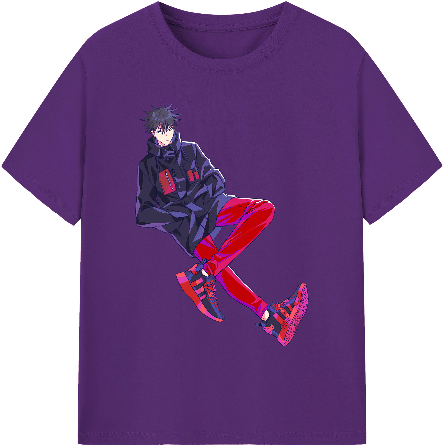 （画像用） 呪術廻戦 Jujutsu Kaisen 綿100％ メンズ半袖Tシャツ｜肌触りやわらか＆通気性