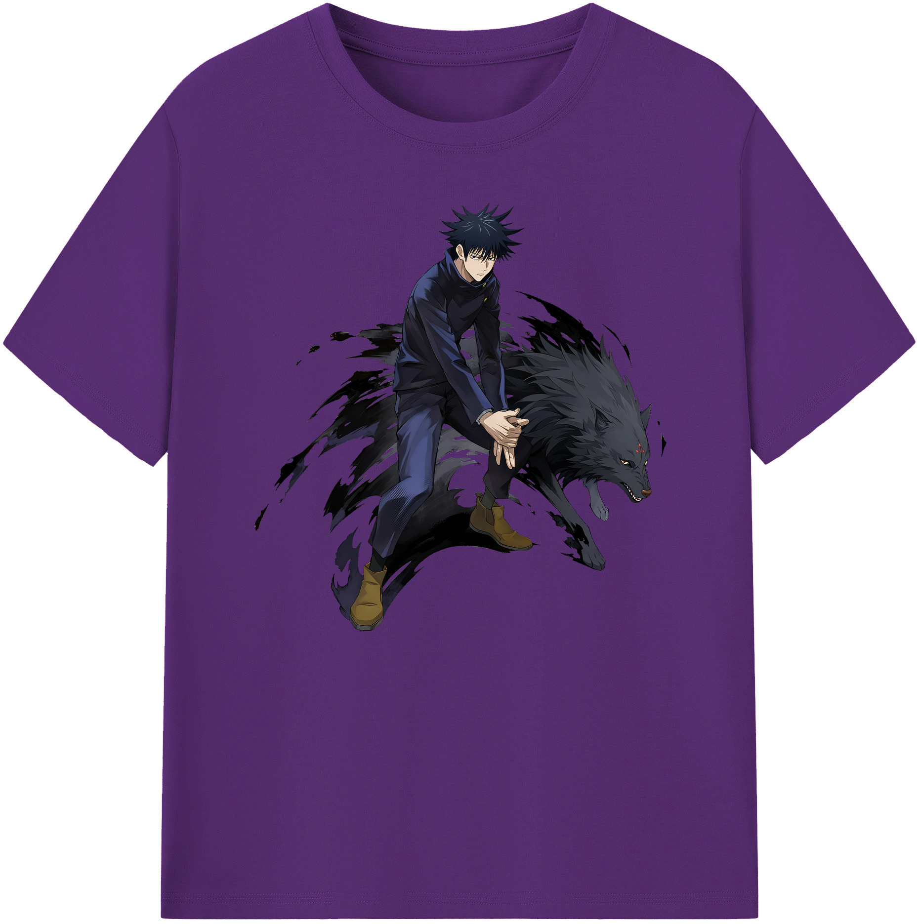 （画像用） 呪術廻戦 Jujutsu Kaisen 綿100％ メンズ半袖Tシャツ｜肌触りやわらか＆通気性